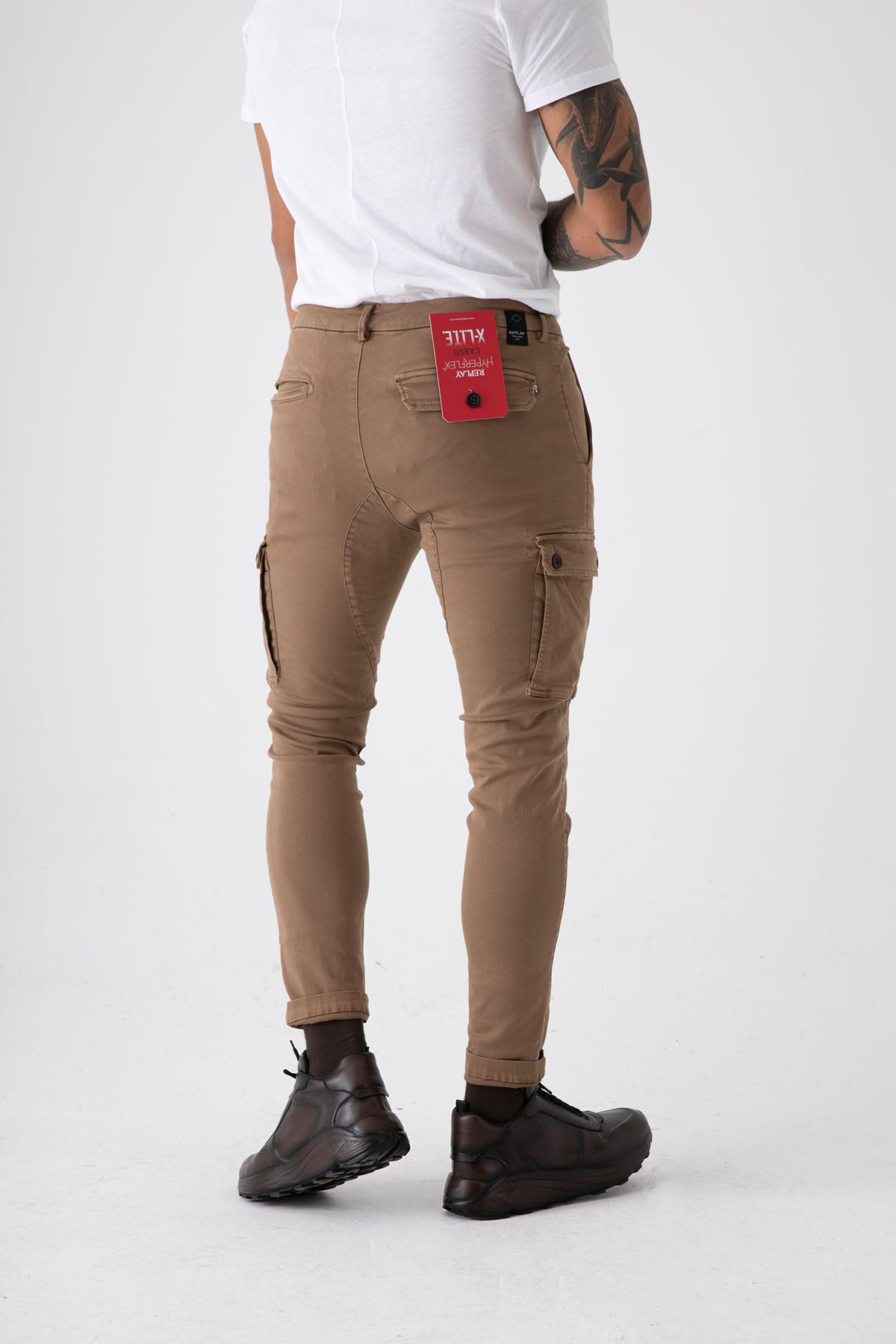 Replay Jaan Hyperflex X-Lite Slim Fit Kargo Pantolon-Libas Trendy Fashion Store
