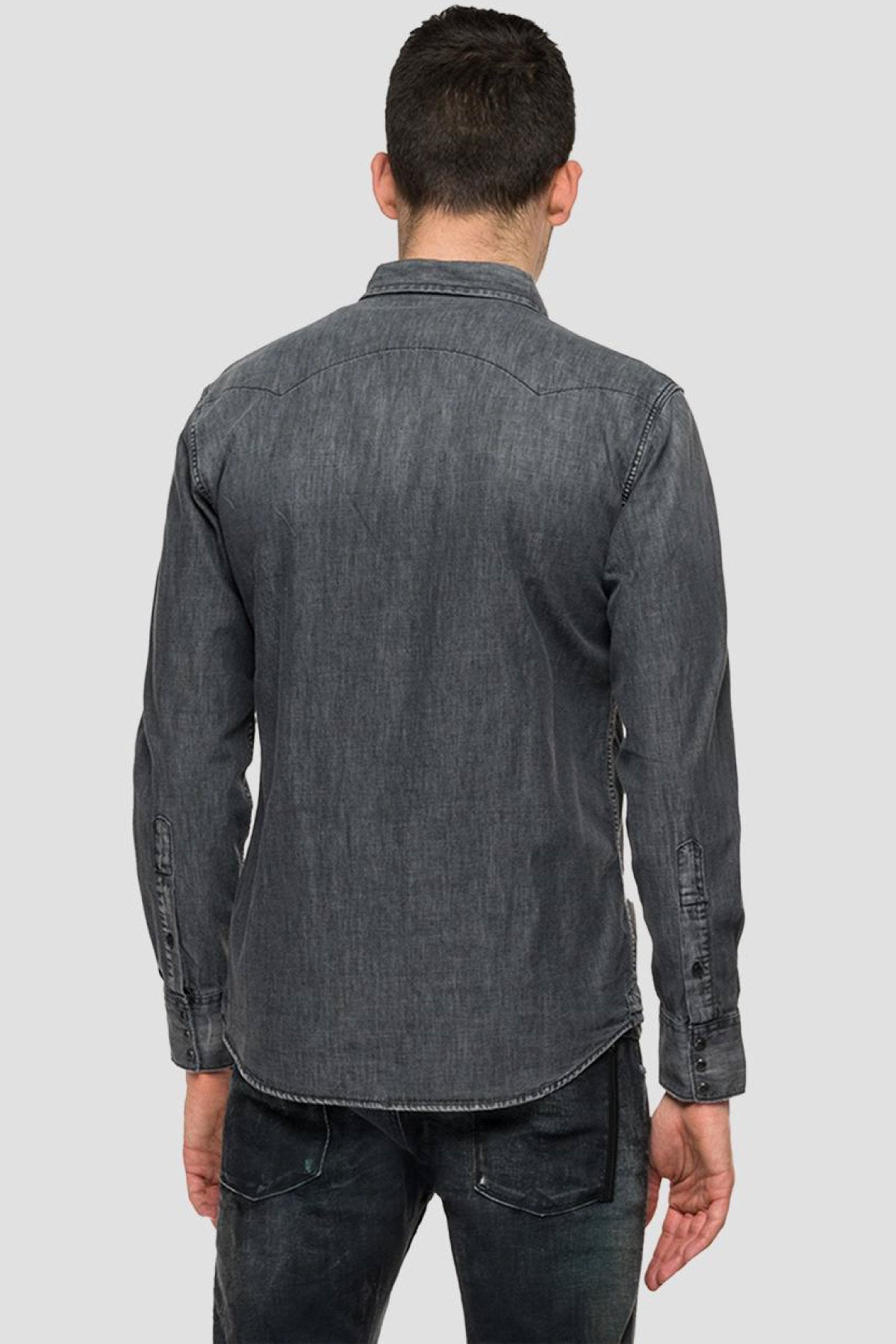 Replay Cep Detaylı Regular Fit Denim Gömlek-Libas Trendy Fashion Store