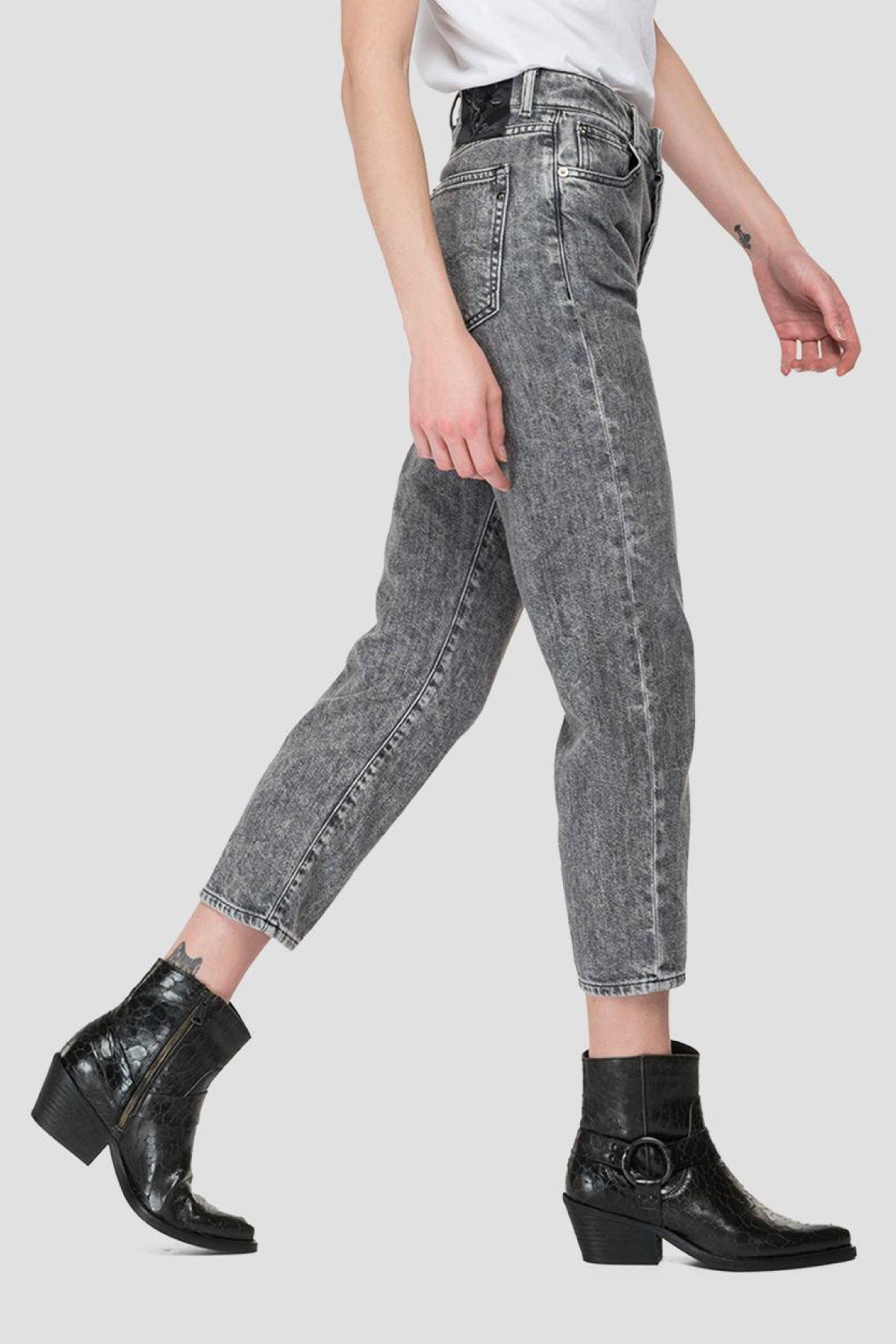 Replay Tyna Mom Fit Yüksek Bel Streç Jeans-Libas Trendy Fashion Store