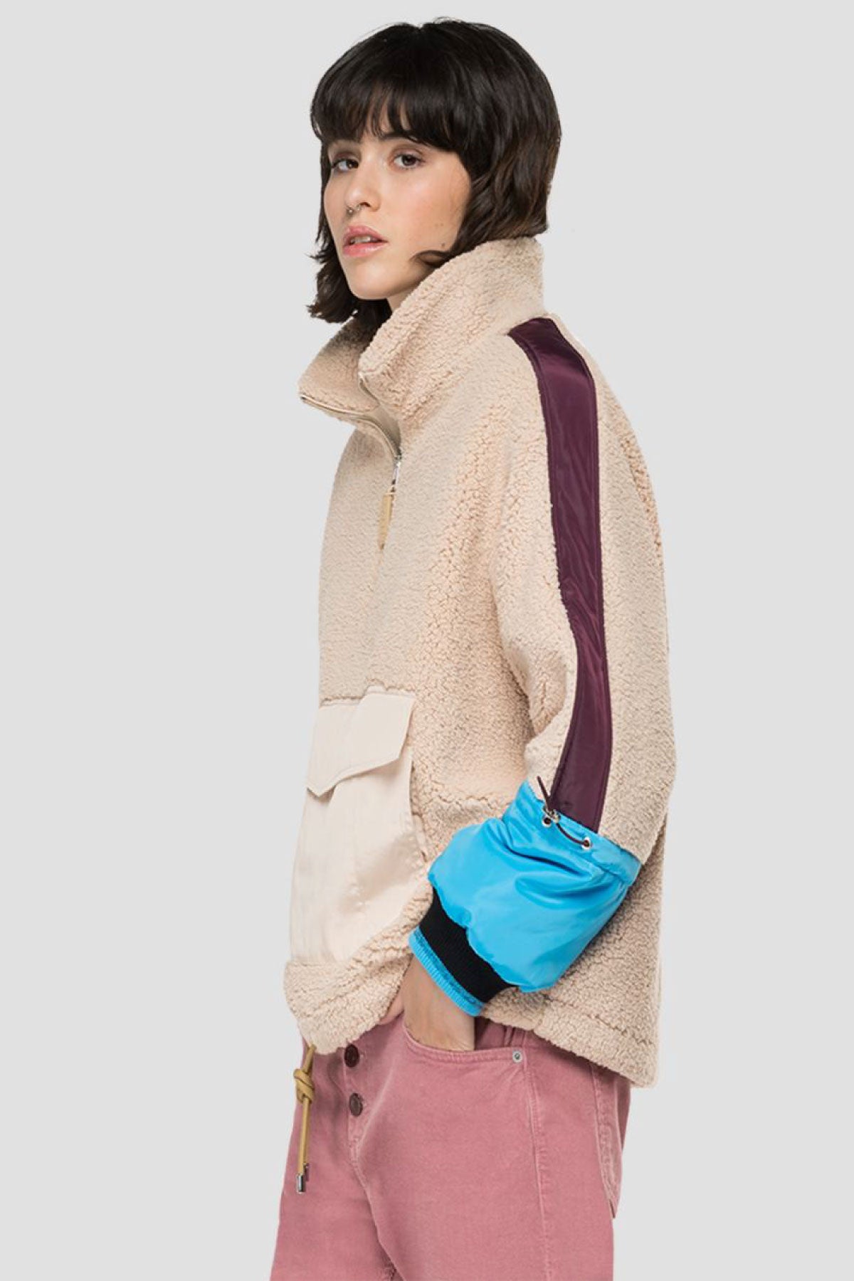Replay Kanguru Cepli Polar Sweatshirt-Libas Trendy Fashion Store