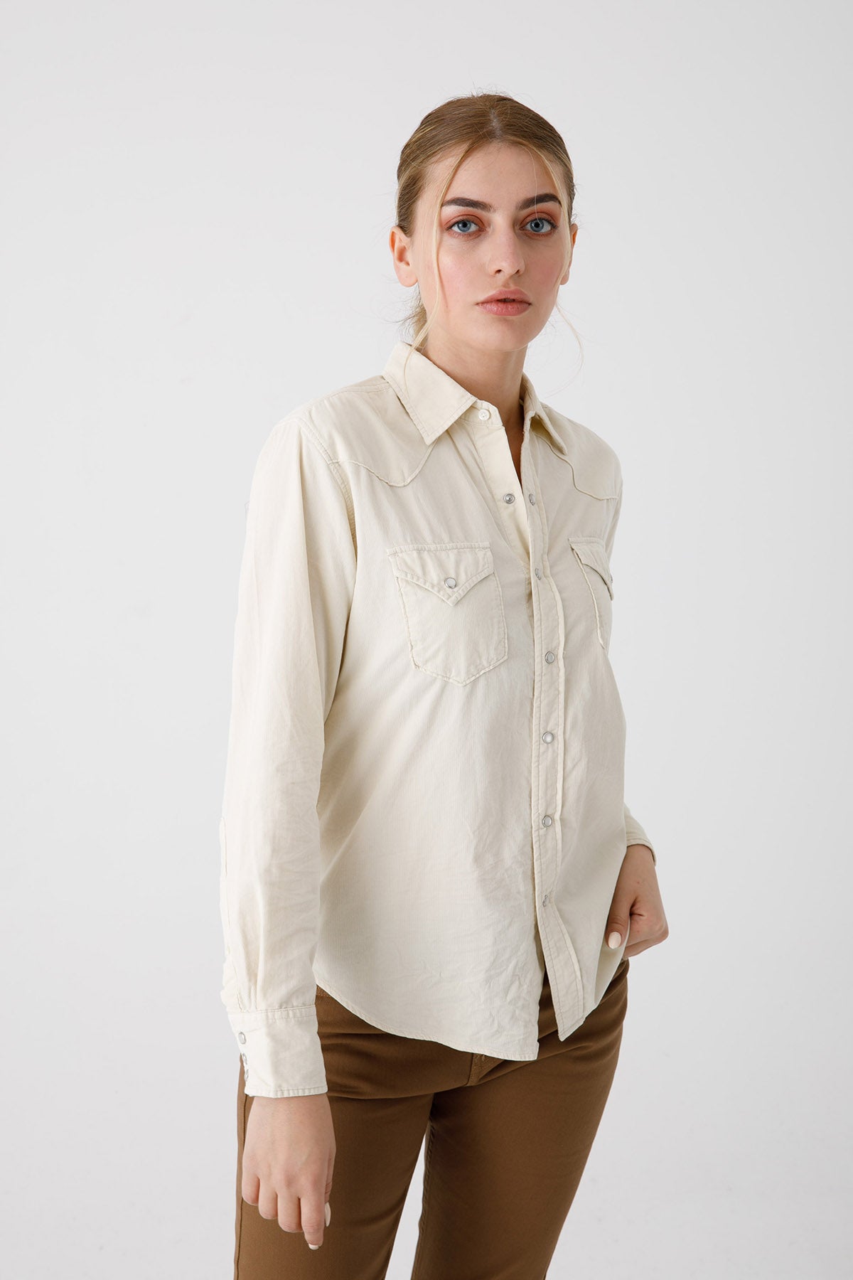 Replay Fitilli Kadife Gömlek-Libas Trendy Fashion Store