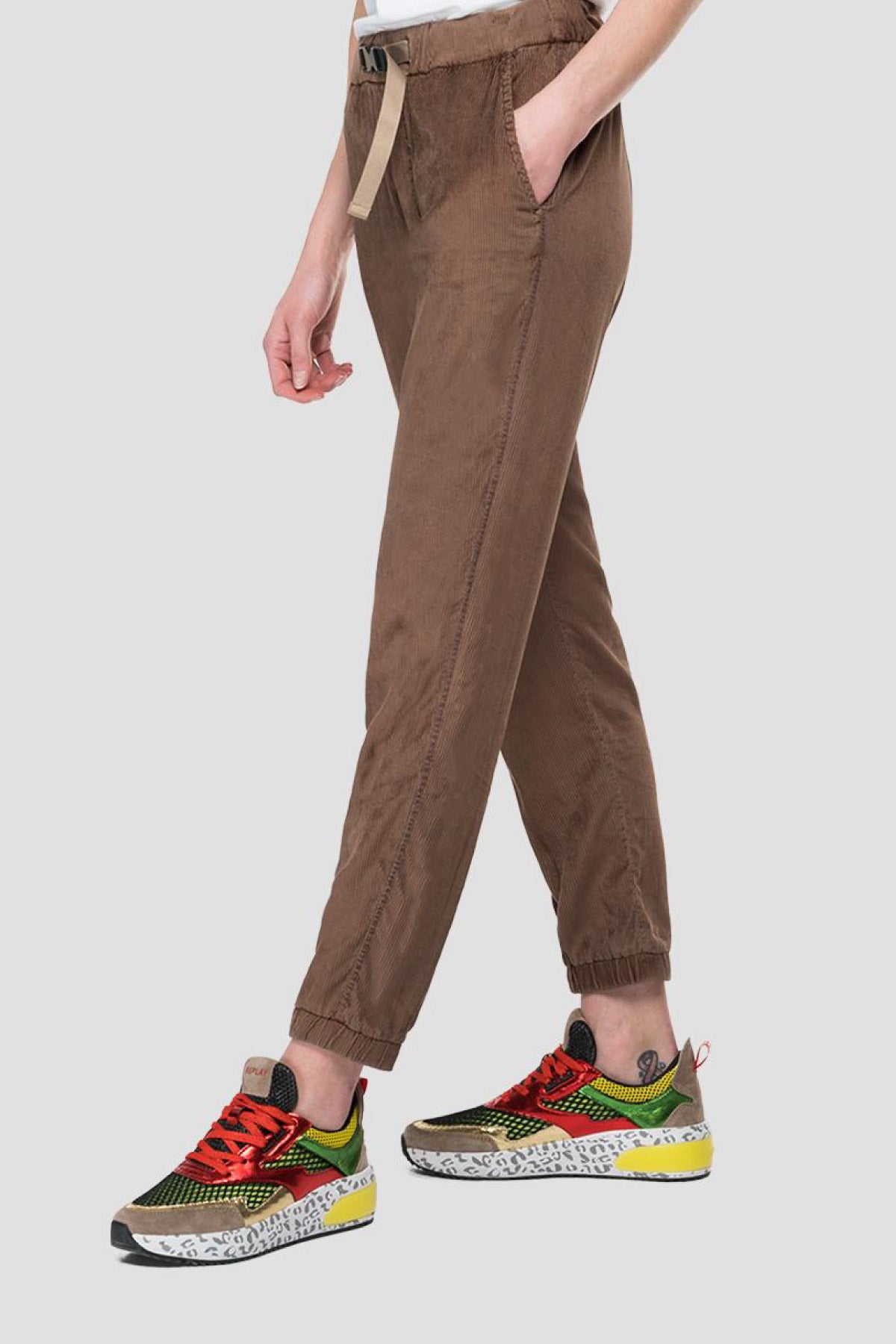 Replay Fitilli Kadife Pantolon-Libas Trendy Fashion Store