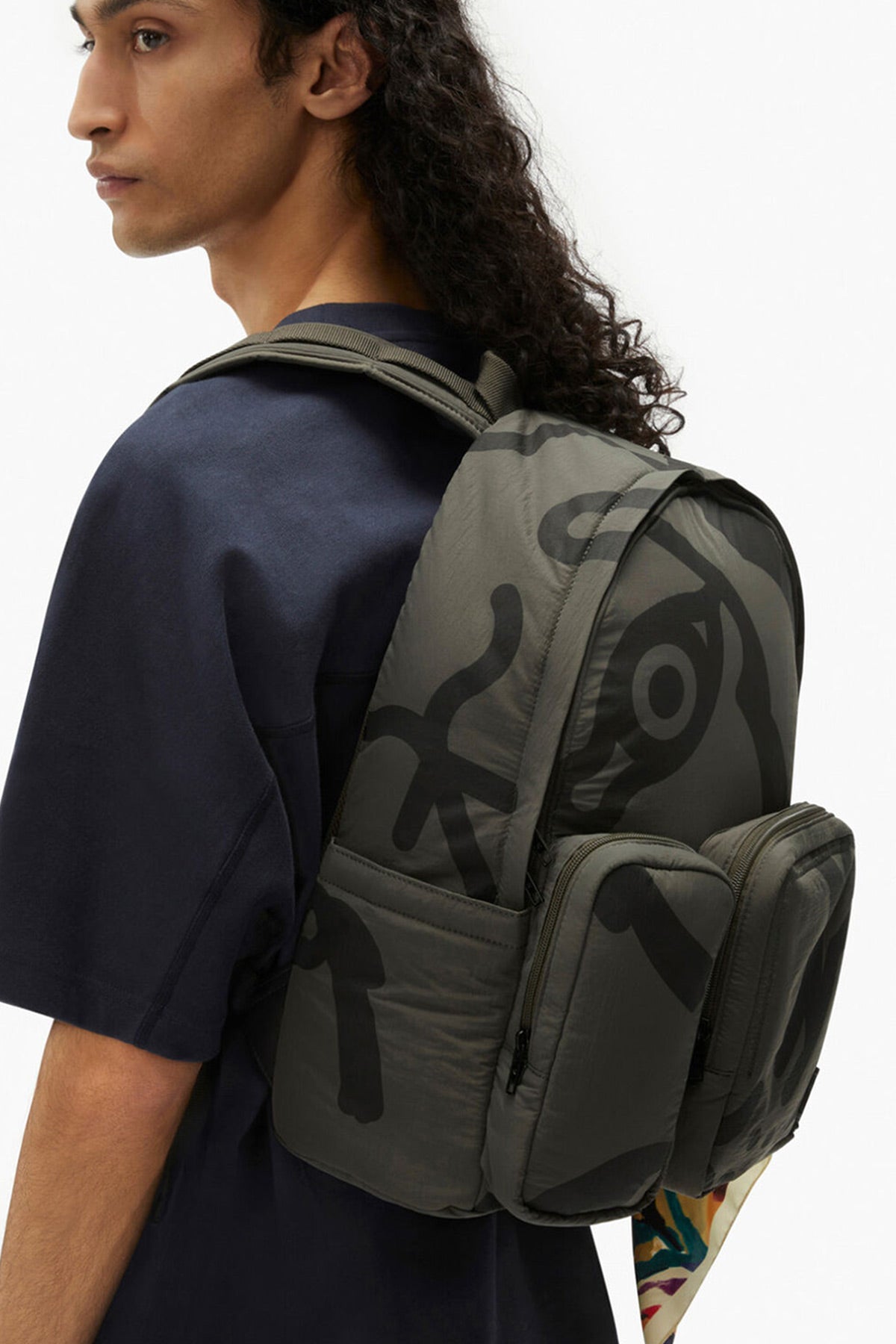 Kenzo Kaplan Grafik Logolu Sırt Çantası-Libas Trendy Fashion Store