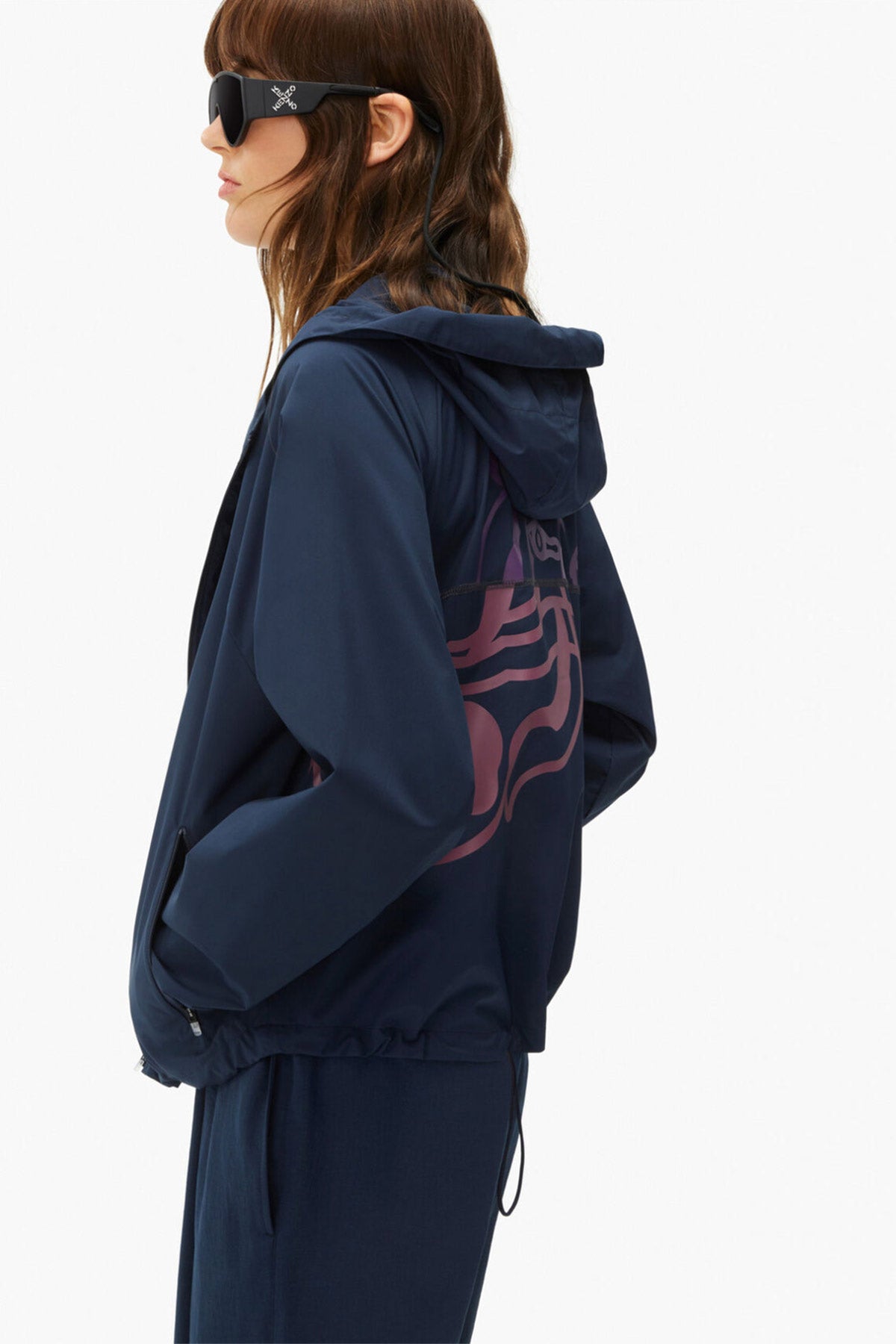 Kenzo Sırtta Kaplan Logolu Rüzgarlık Mont-Libas Trendy Fashion Store