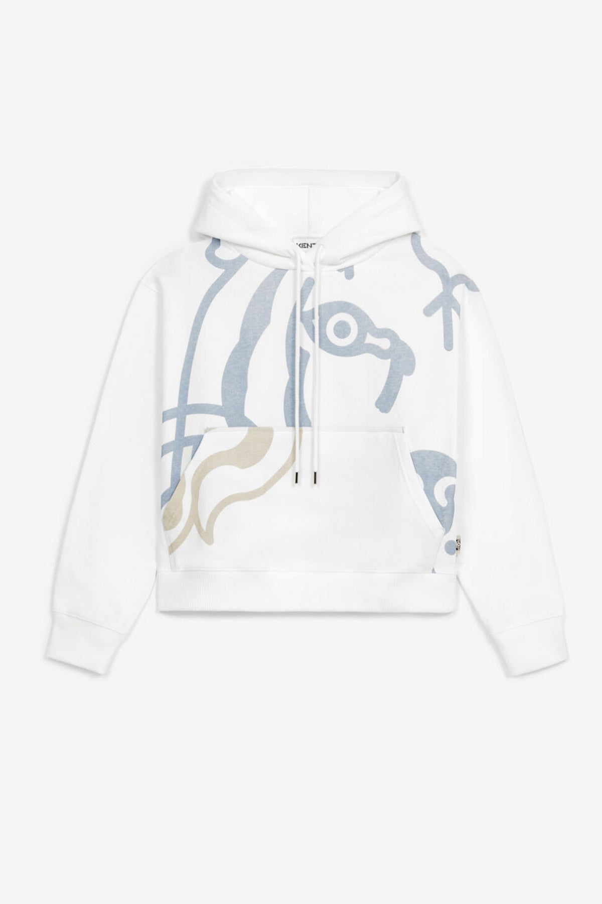Kenzo Grafik Logo Baskılı Kapüşonlu Sweatshirt-Libas Trendy Fashion Store