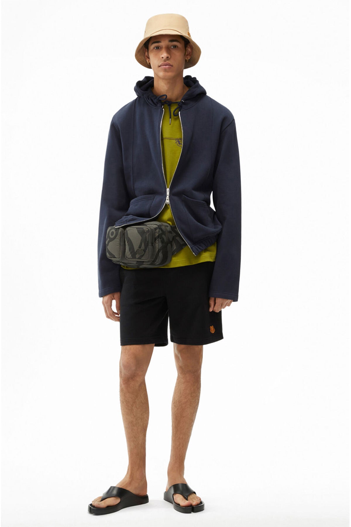Kenzo Fermuarlı Kapüşonlu Sweatshirt-Libas Trendy Fashion Store