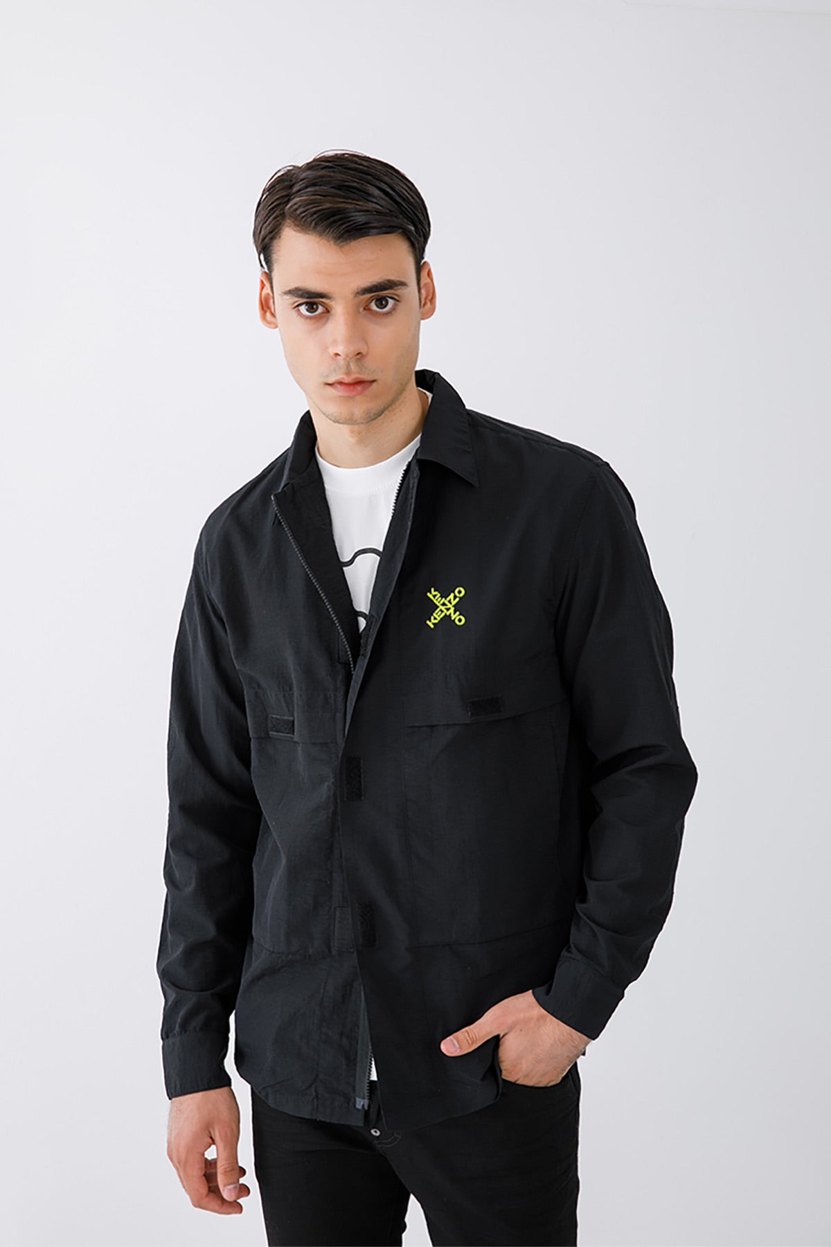Kenzo Sport Cırt Cırt Detaylı Gömlek Ceket-Libas Trendy Fashion Store