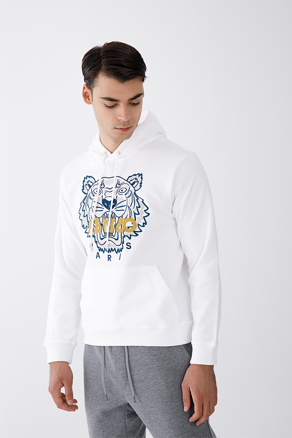 Kenzo Kaplan Logolu Kapüşonlu Sweatshirt-Libas Trendy Fashion Store