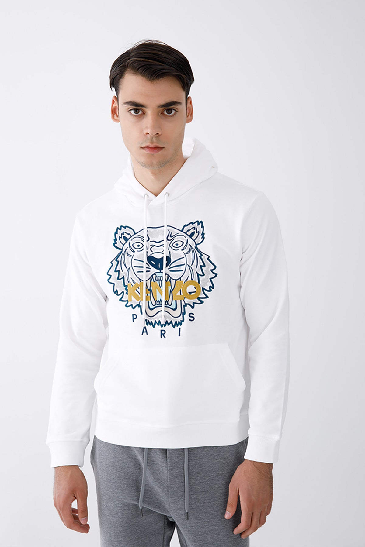 Kenzo Kaplan Logolu Kapüşonlu Sweatshirt-Libas Trendy Fashion Store