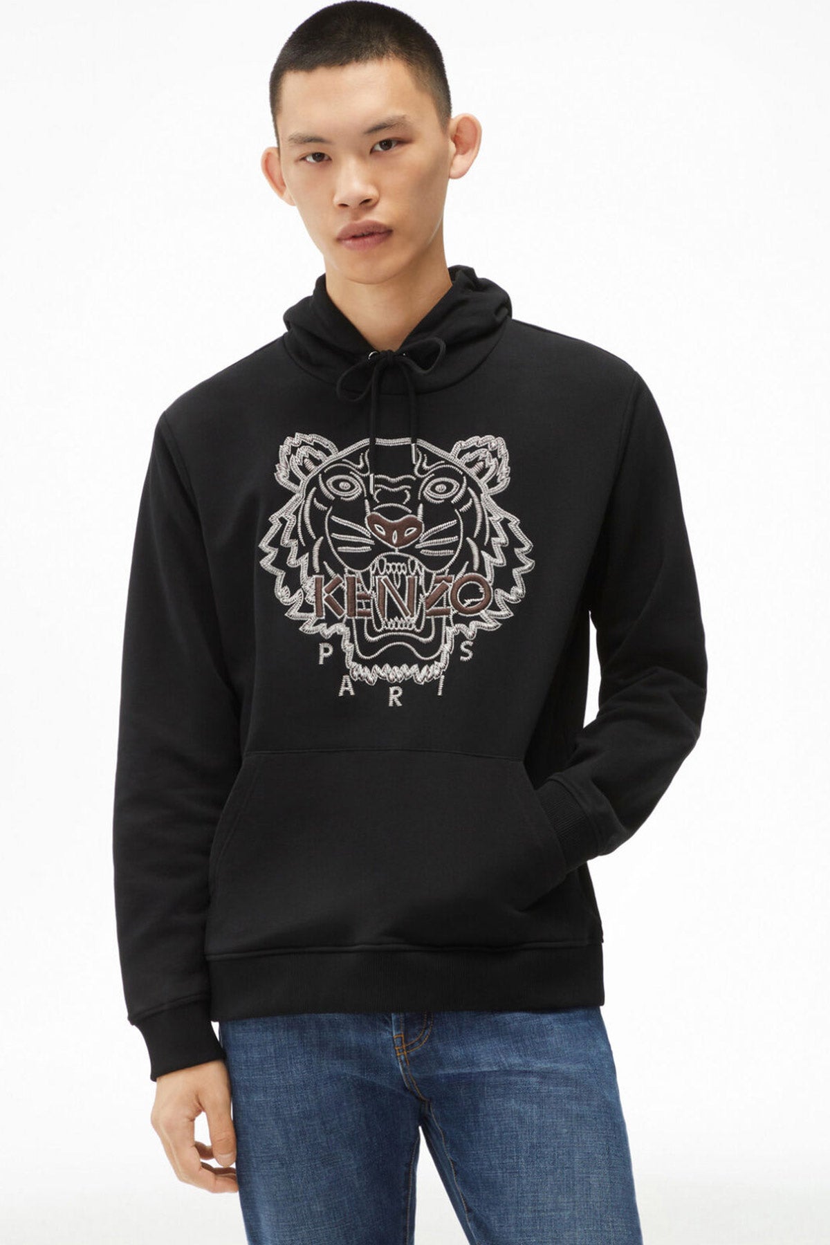 Kenzo Kaplan Logolu Kapüşonlu Sweatshirt-Libas Trendy Fashion Store