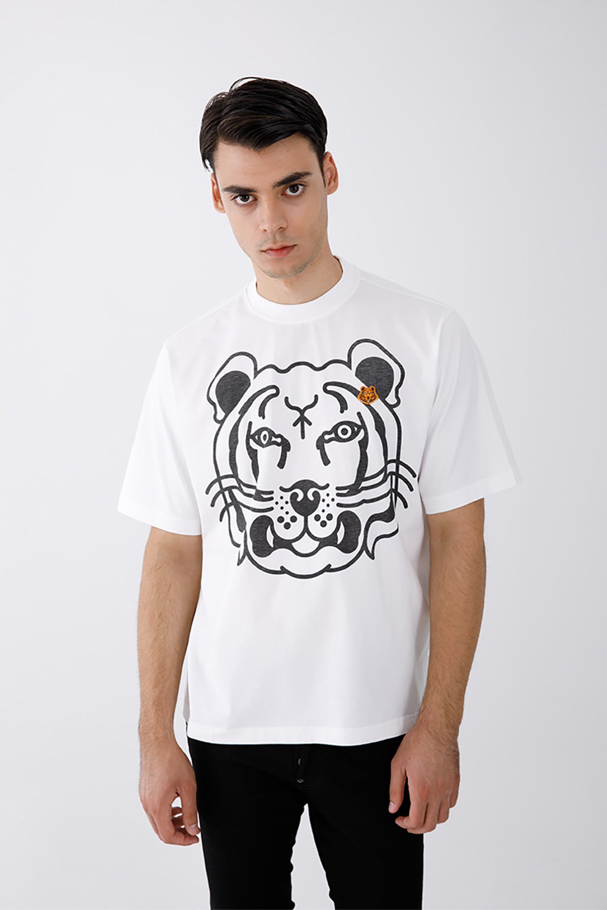 Kenzo Kaplan Logolu Geniş Kesim T-shirt-Libas Trendy Fashion Store