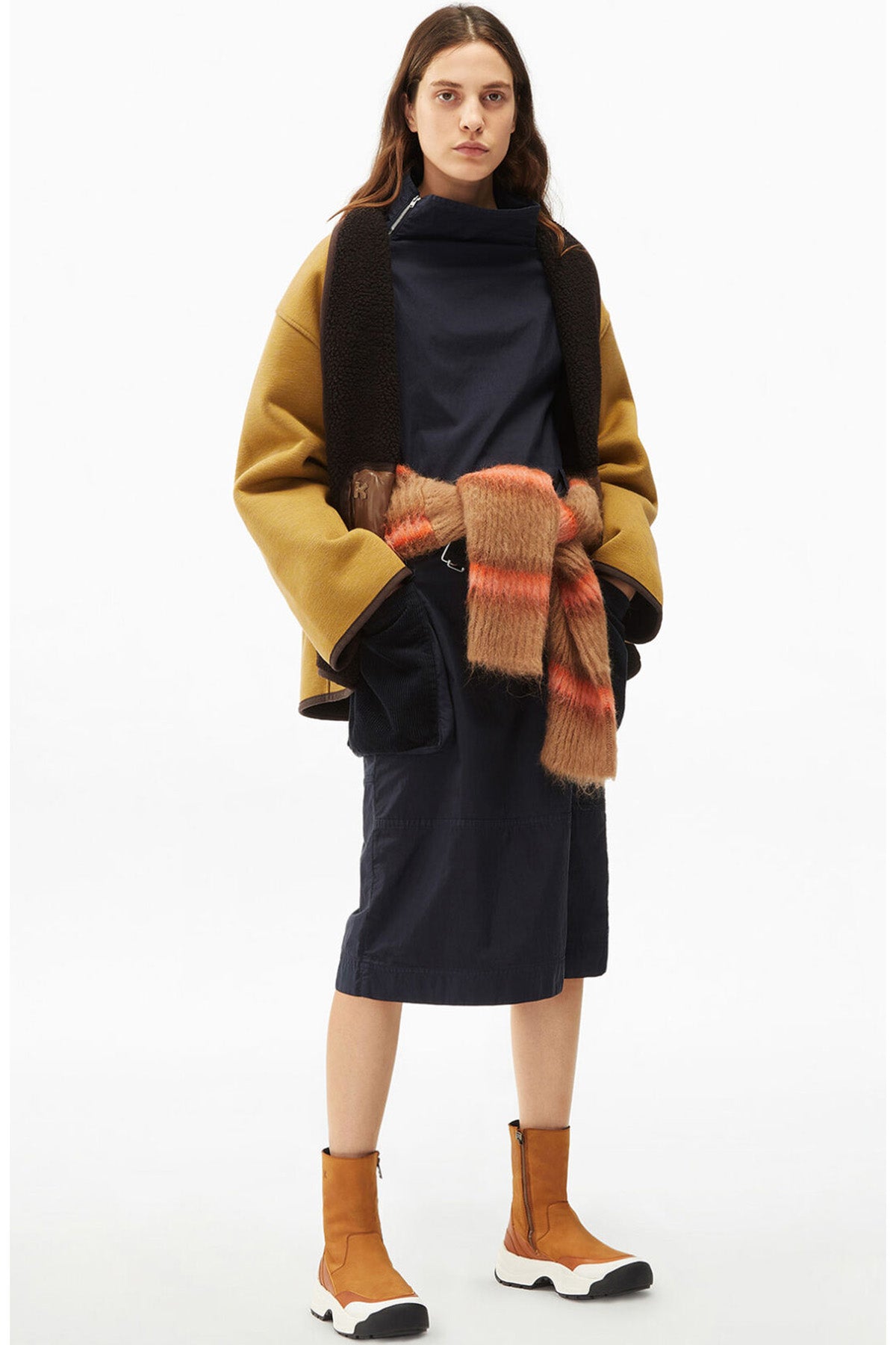 Kenzo Çift Taraflı Fermuarlı Dik Yaka Ceket-Libas Trendy Fashion Store