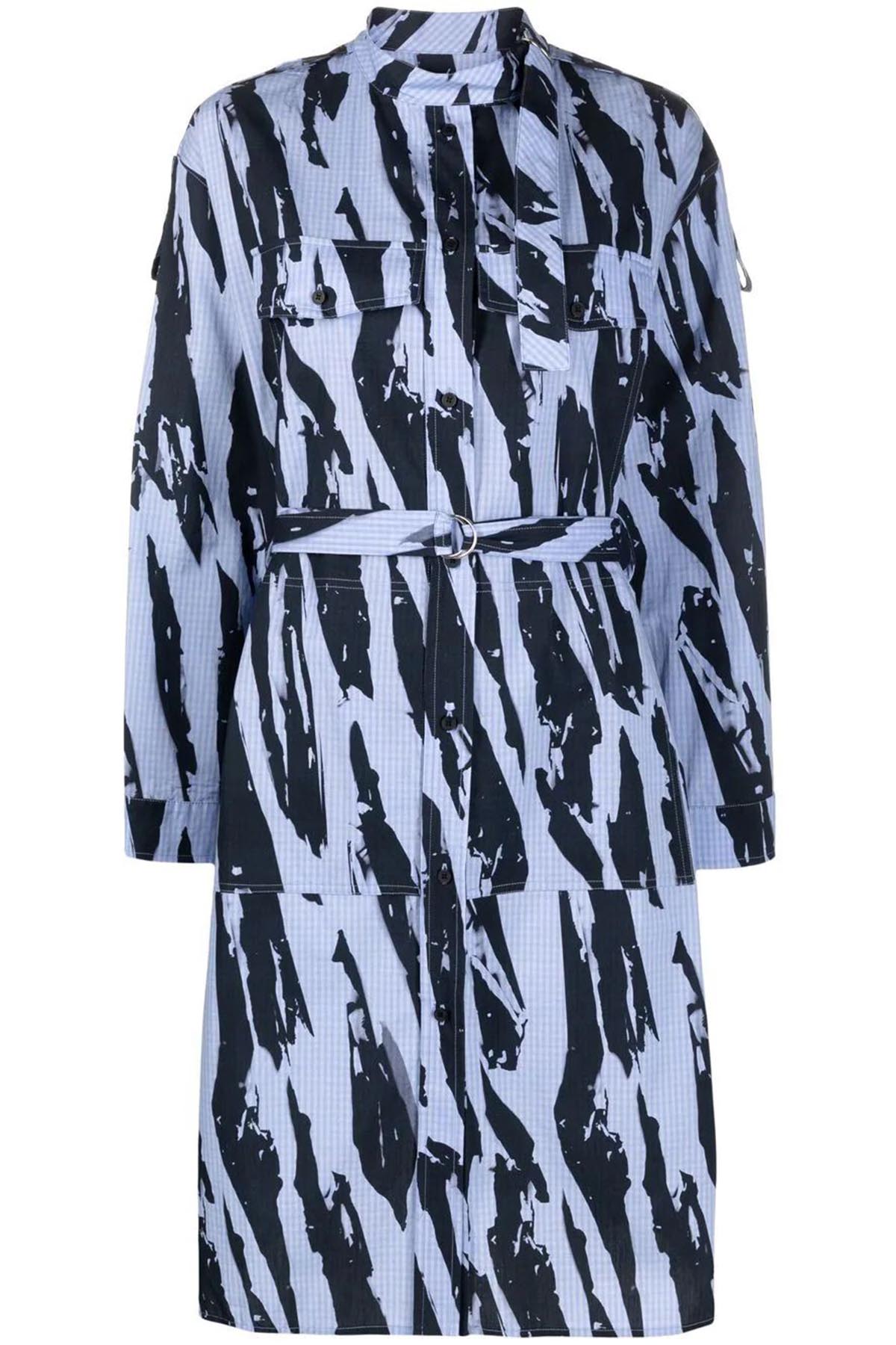 Kenzo Cep Detaylı Midi Elbise-Libas Trendy Fashion Store