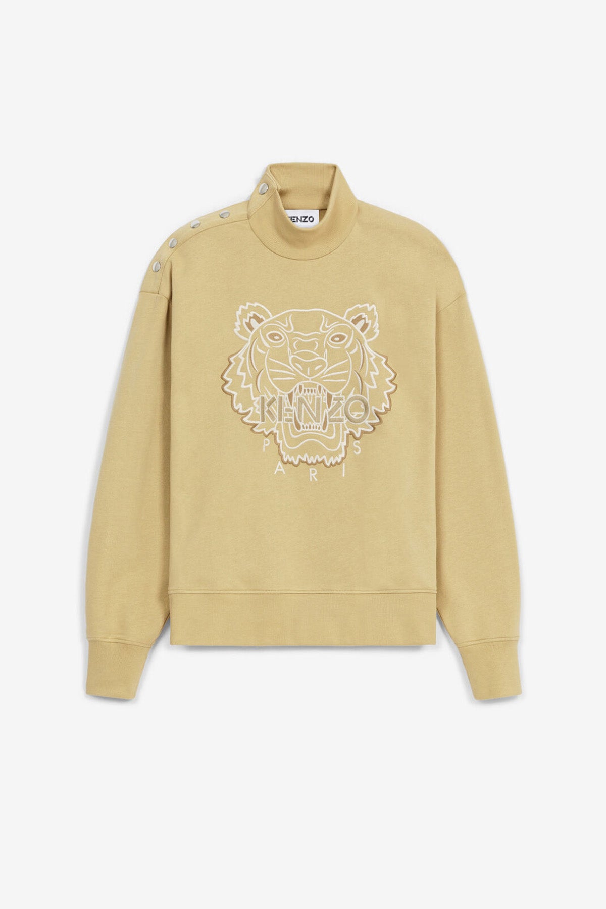 Kenzo Yakası Çıtçıtlı Kaplan Logolu Sweatshirt-Libas Trendy Fashion Store