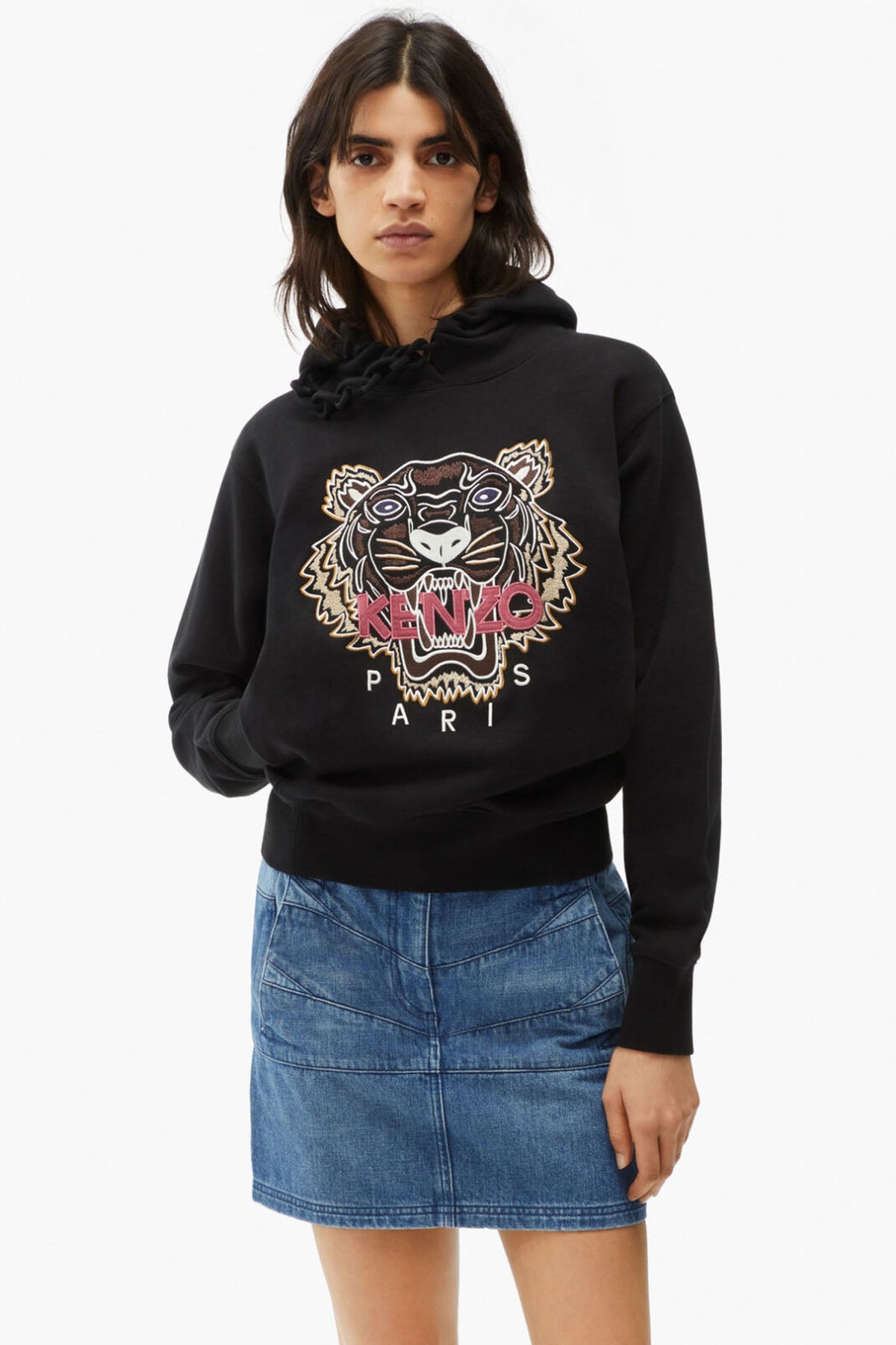 Kenzo Kaplan Logolu Kapüşonlu Sweatshirt-Libas Trendy Fashion Store