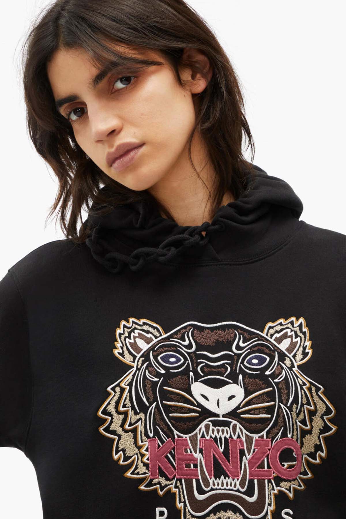 Kenzo Kaplan Logolu Kapüşonlu Sweatshirt-Libas Trendy Fashion Store