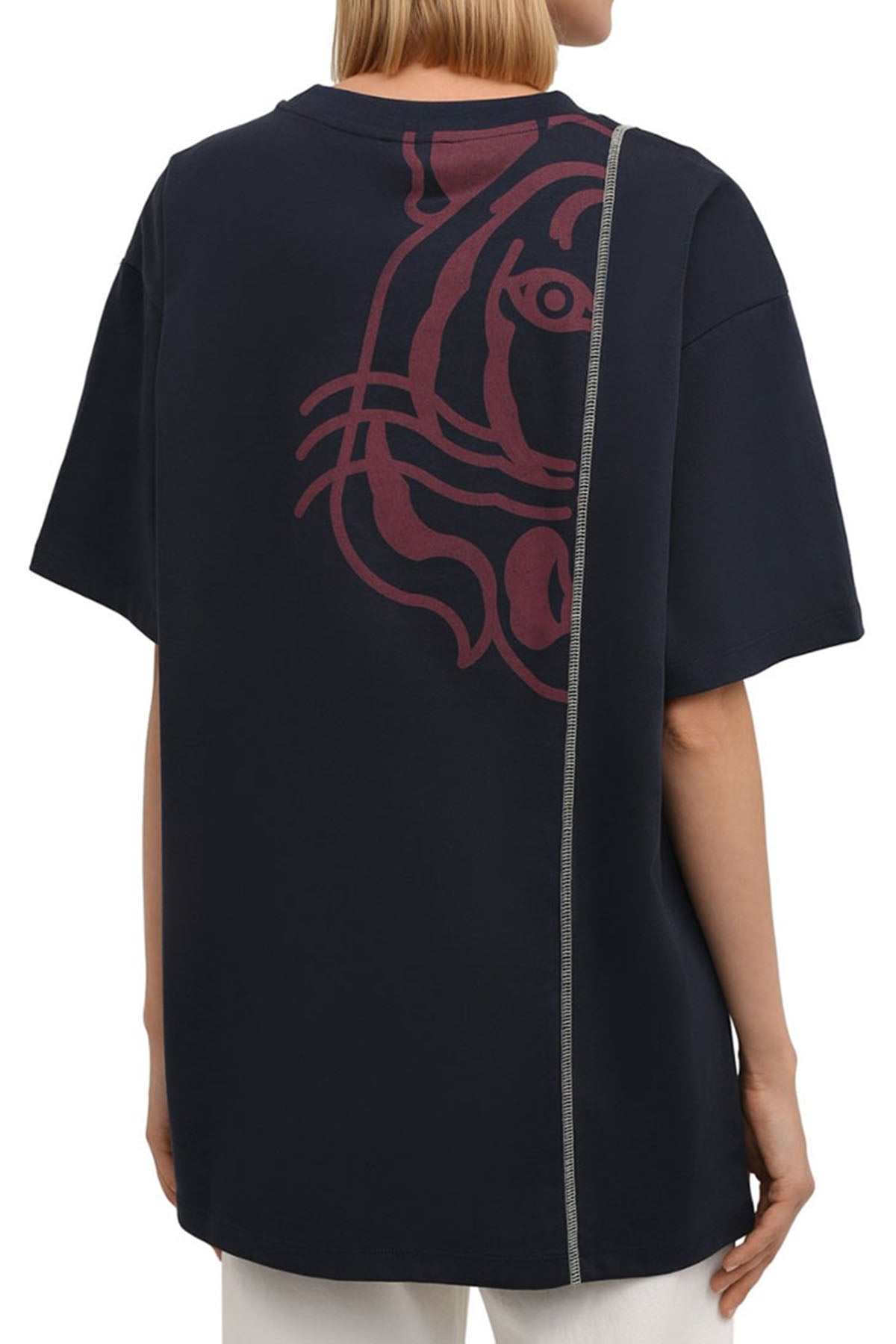 Kenzo Geniş Kesim Kaplan Grafikli T-shirt-Libas Trendy Fashion Store