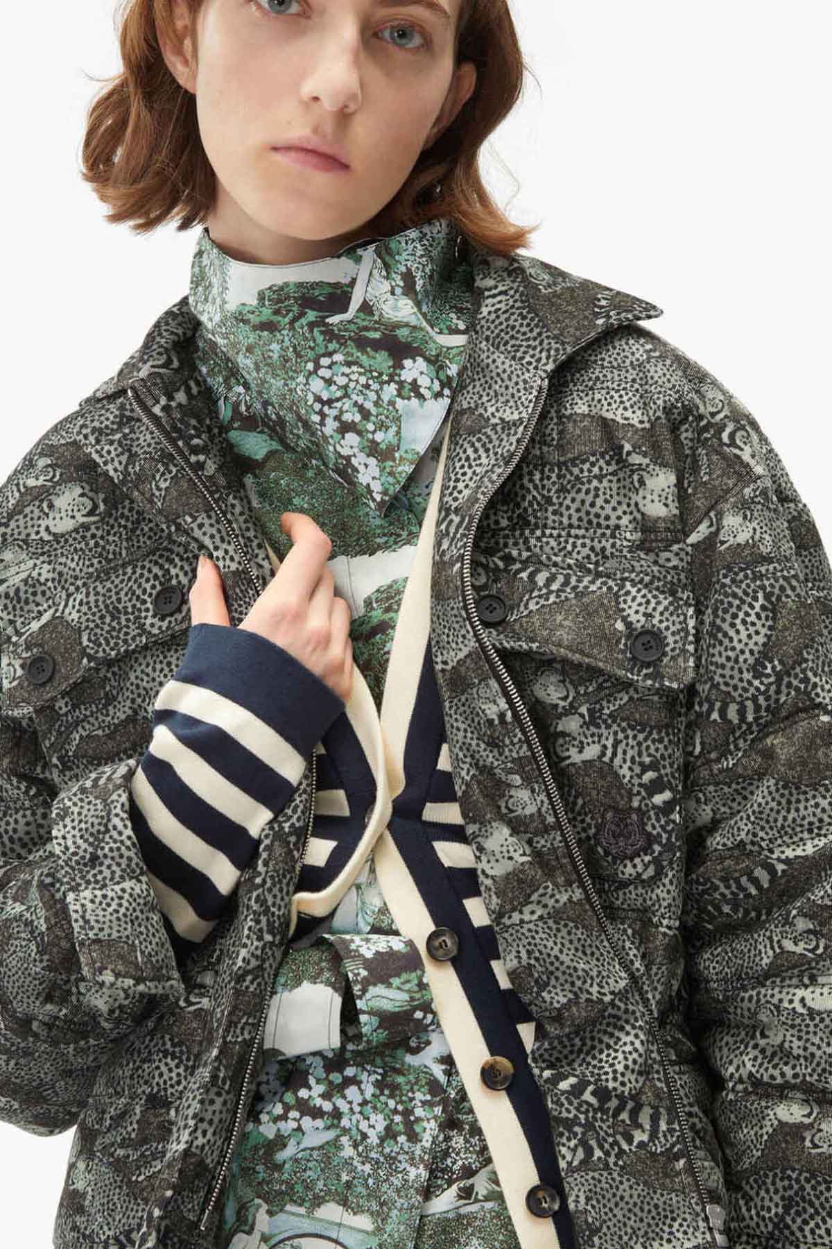 Kenzo Çita Logolu Dolgulu Ceket-Libas Trendy Fashion Store