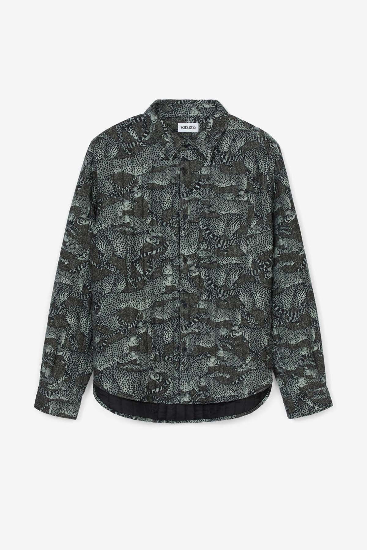 Kenzo Monogram Çita Logolu Dolgulu Gömlek Ceket-Libas Trendy Fashion Store