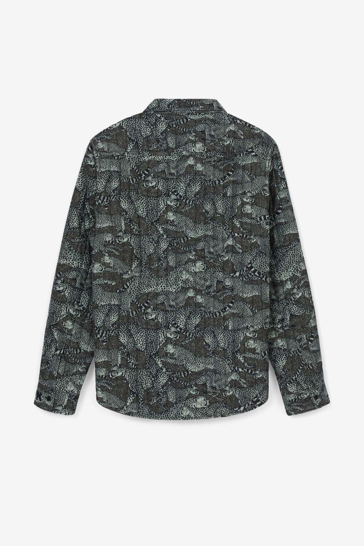 Kenzo Monogram Çita Logolu Dolgulu Gömlek Ceket-Libas Trendy Fashion Store