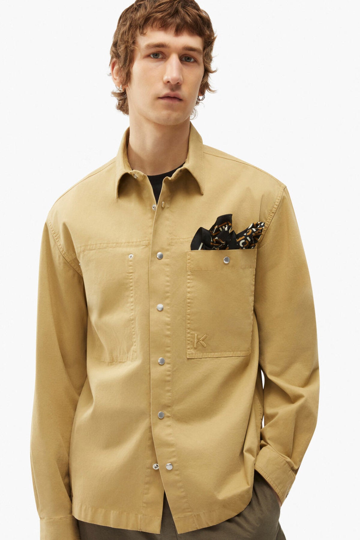 Kenzo Çıtçıt Düğmeli Cep Detaylı Gömlek-Libas Trendy Fashion Store