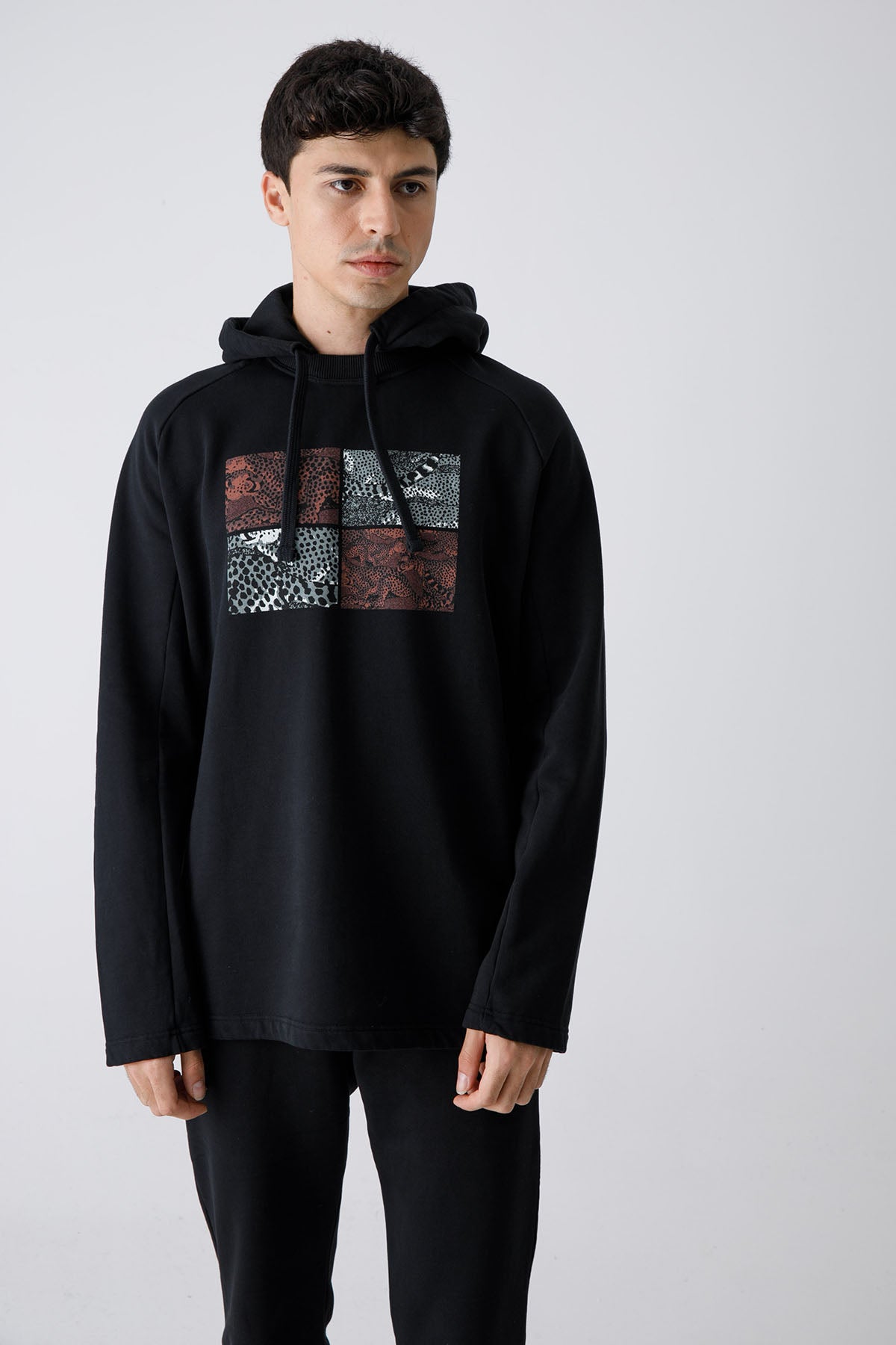 Kenzo Geniş Kesim Çita Logolu Kapüşonlu Sweatshirt-Libas Trendy Fashion Store