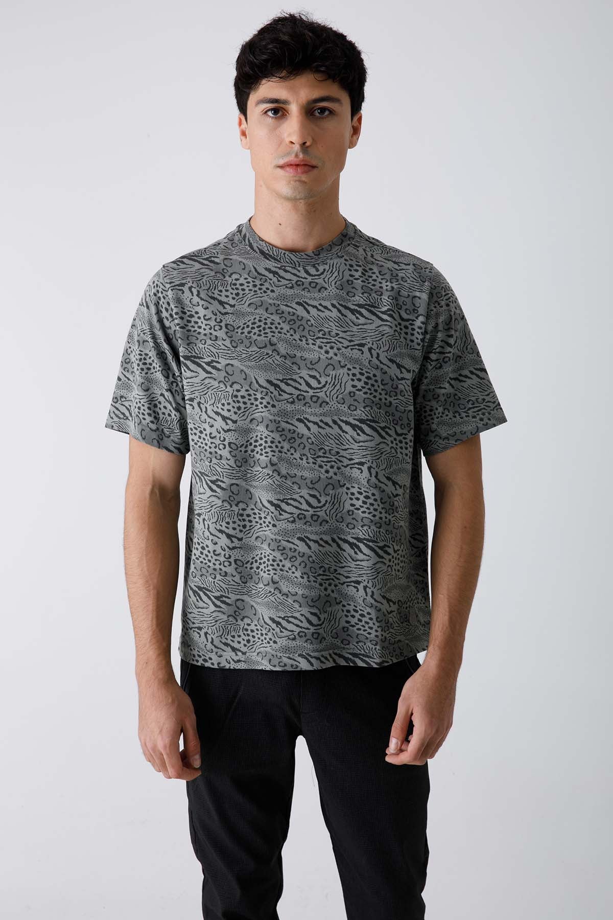 Kenzo Çita Desenli T-shirt-Libas Trendy Fashion Store
