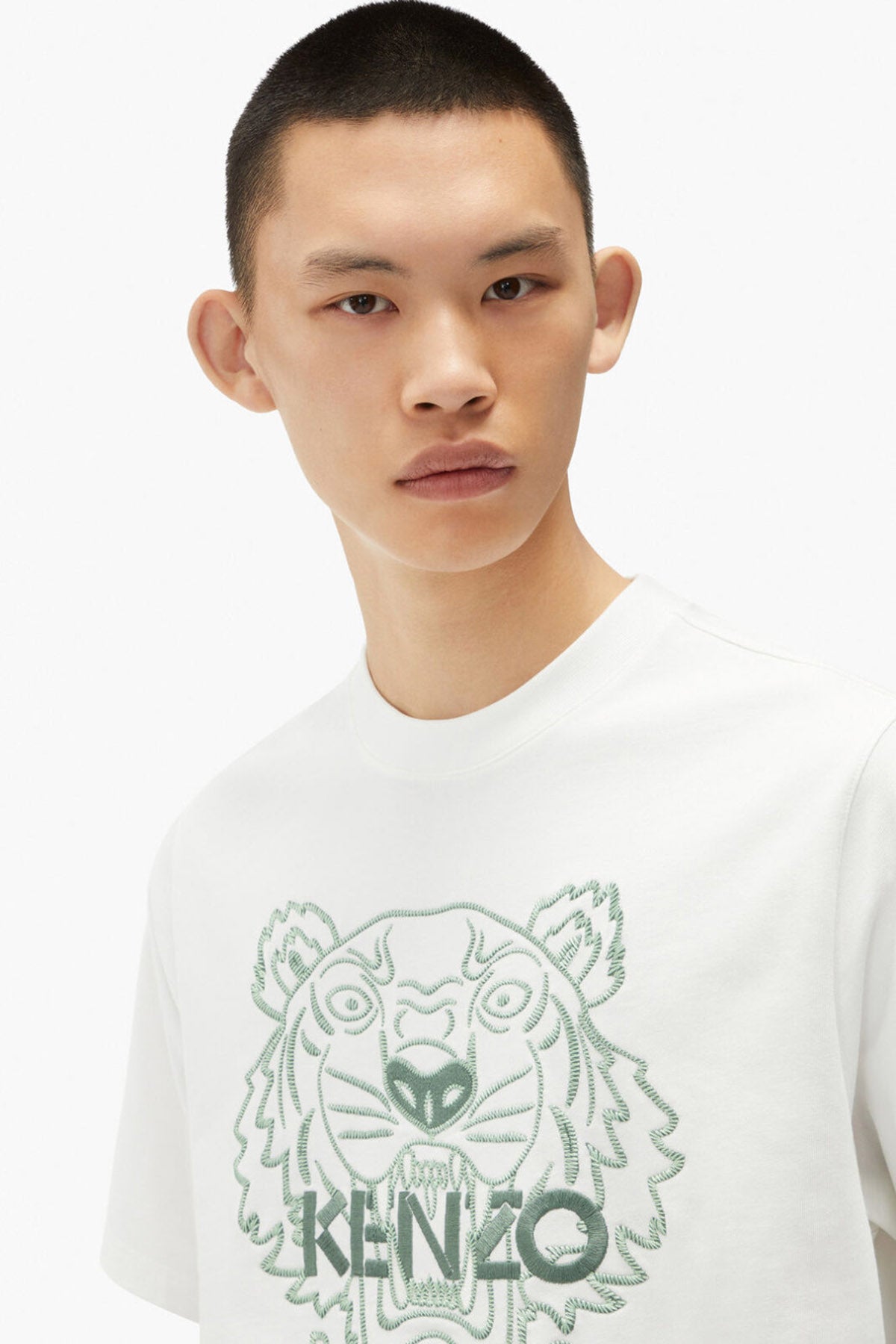 Kenzo Kaplan Logolu Rahat Kesim T-shirt-Libas Trendy Fashion Store