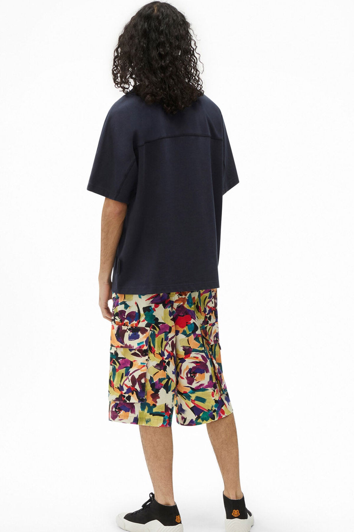 Kenzo Kaplan Logolu Geniş Kesim T-shirt-Libas Trendy Fashion Store