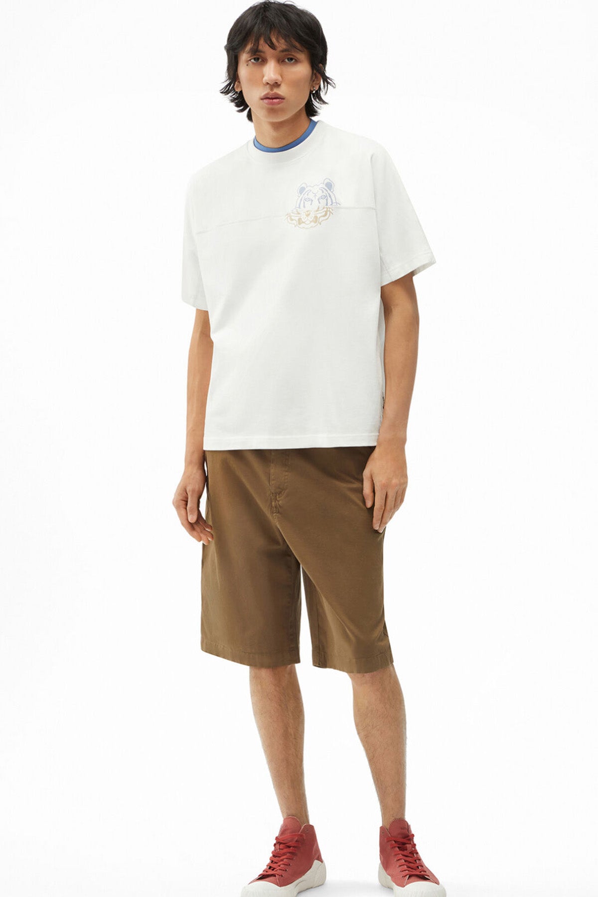 Kenzo Kaplan Logolu Oversize T-shirt-Libas Trendy Fashion Store