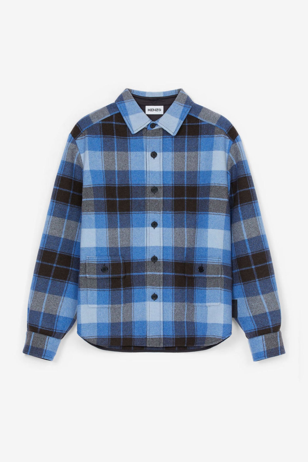 Kenzo Ekoseli Yün Gömlek Ceket-Libas Trendy Fashion Store