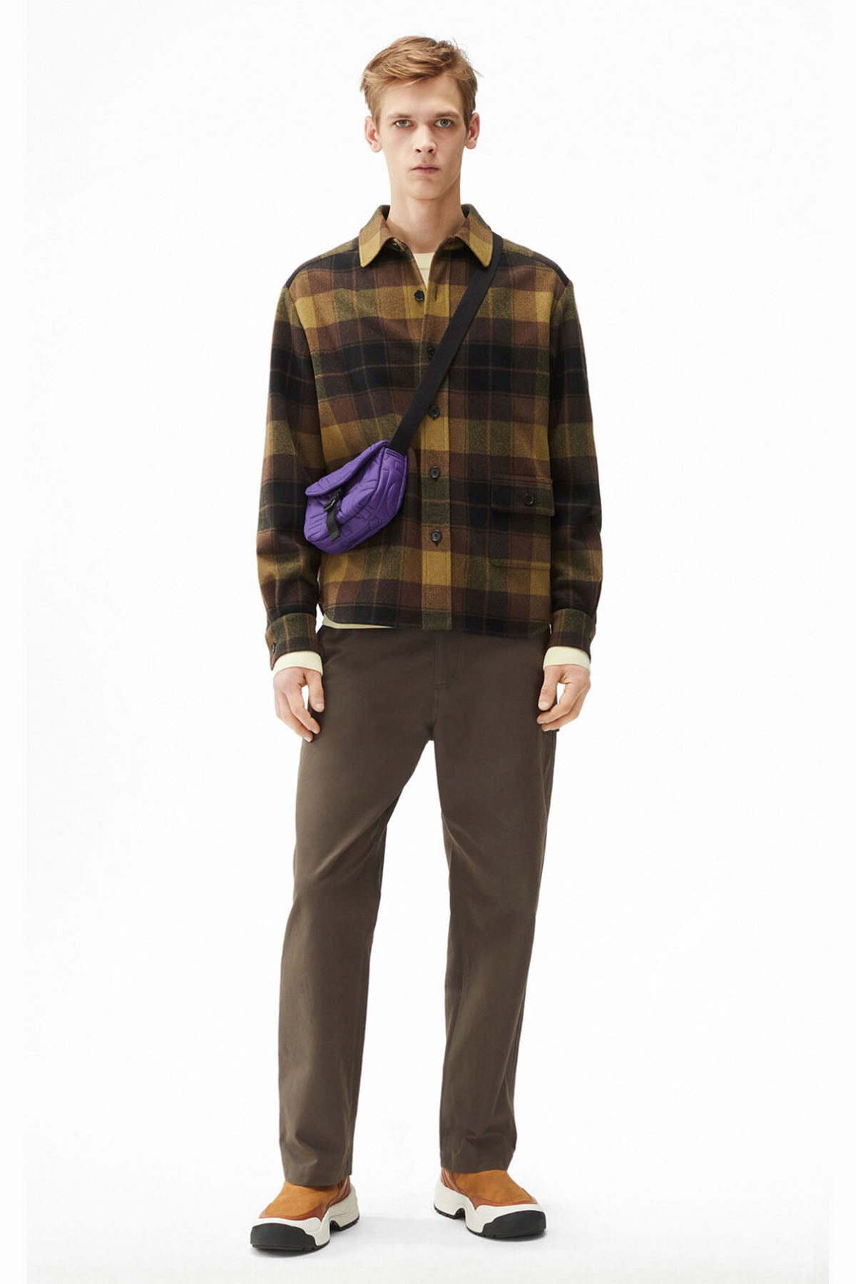 Kenzo Ekoseli Yün Gömlek Ceket-Libas Trendy Fashion Store