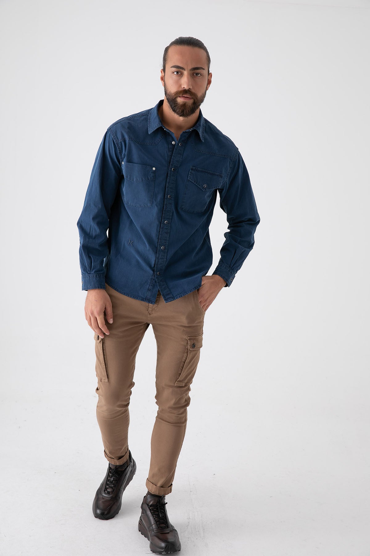 Replay Jaan Hyperflex X-Lite Slim Fit Kargo Pantolon-Libas Trendy Fashion Store