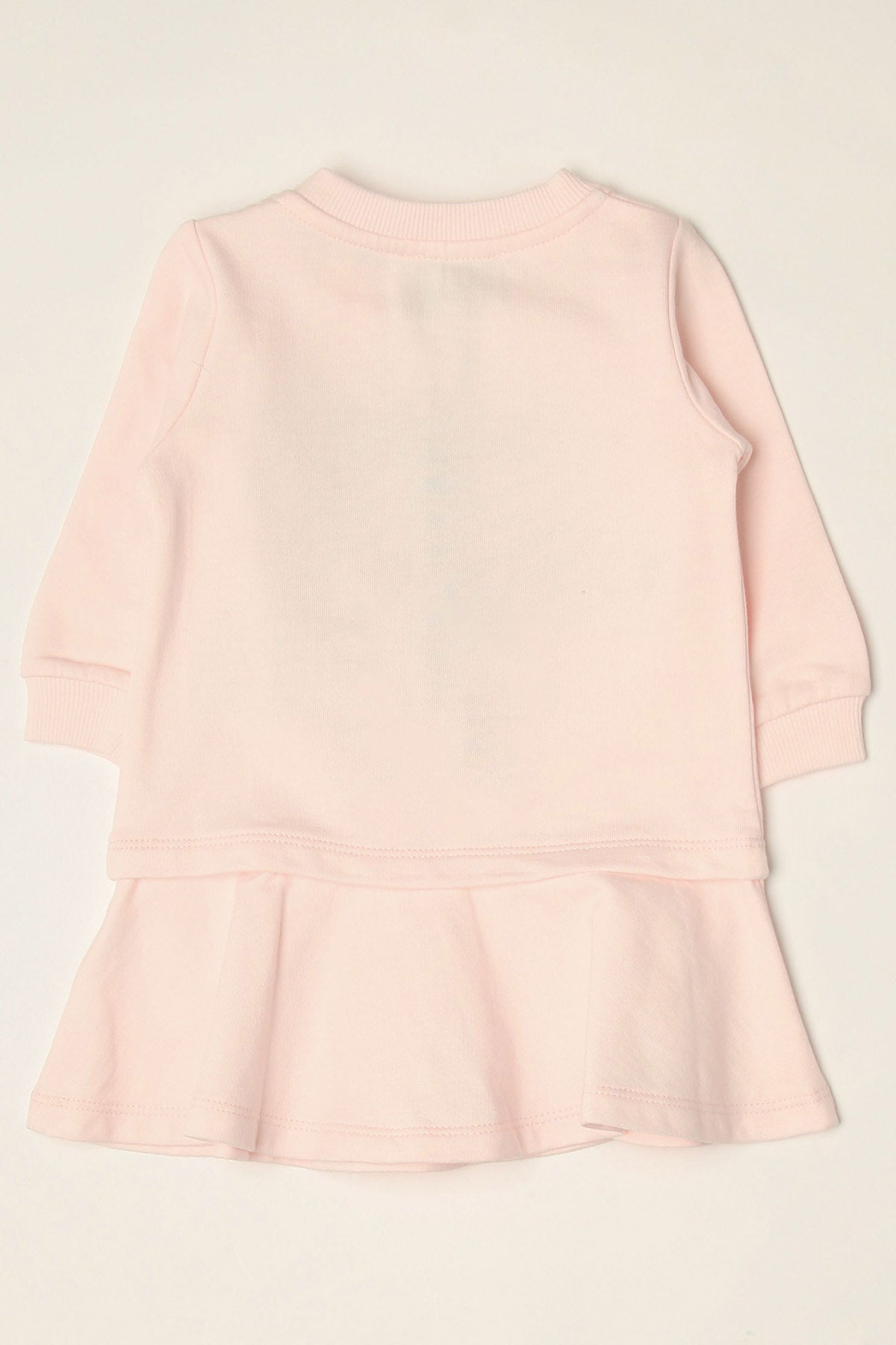 Kenzo Kids 12 Aylık Kız Bebek Kaplan Logolu Volanlı Sweatshirt Elbise-Libas Trendy Fashion Store