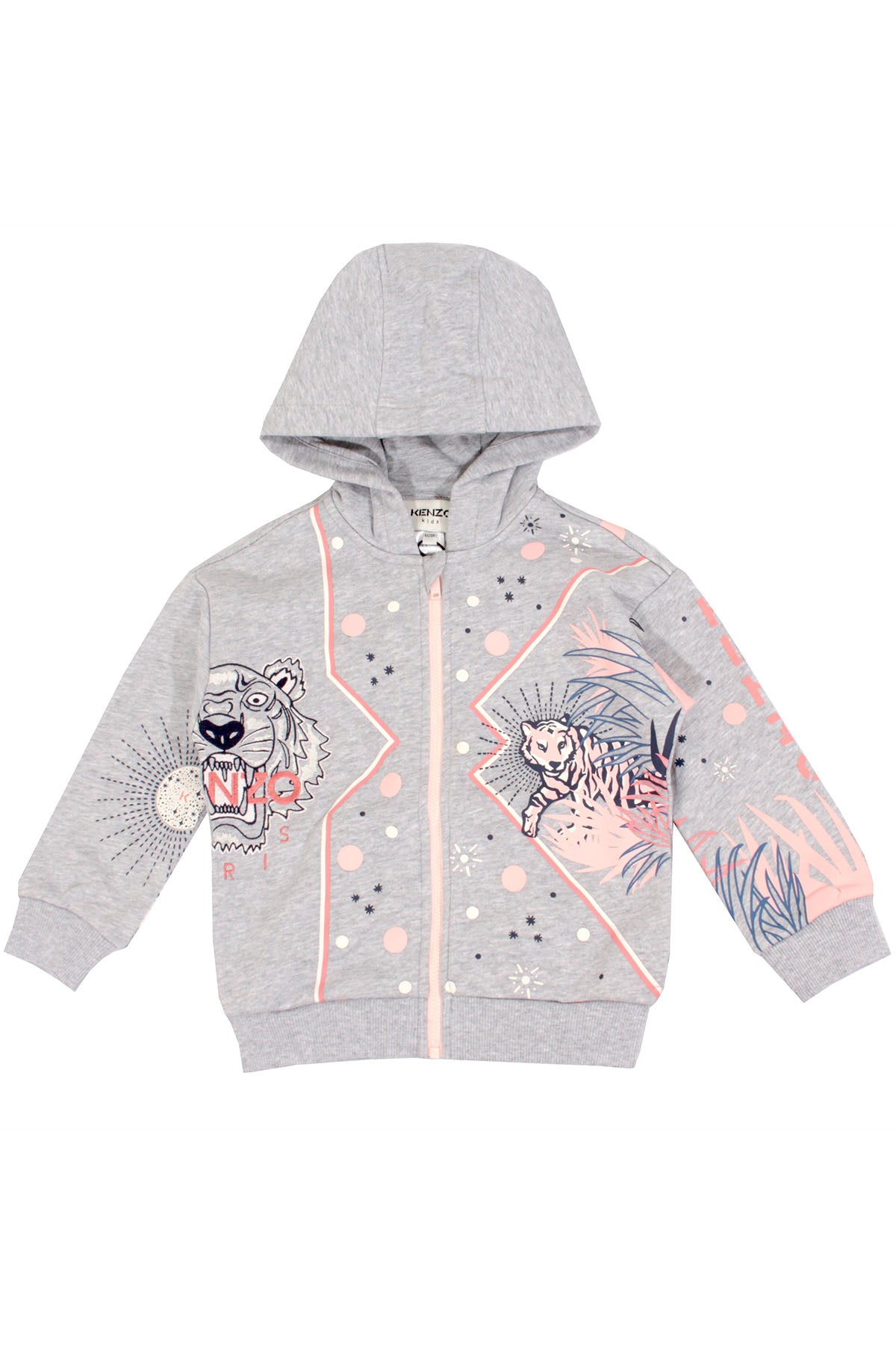 Kenzo Kids 2 Yaş Kız Çocuk Logolu Sweatshirt Ceket-Libas Trendy Fashion Store