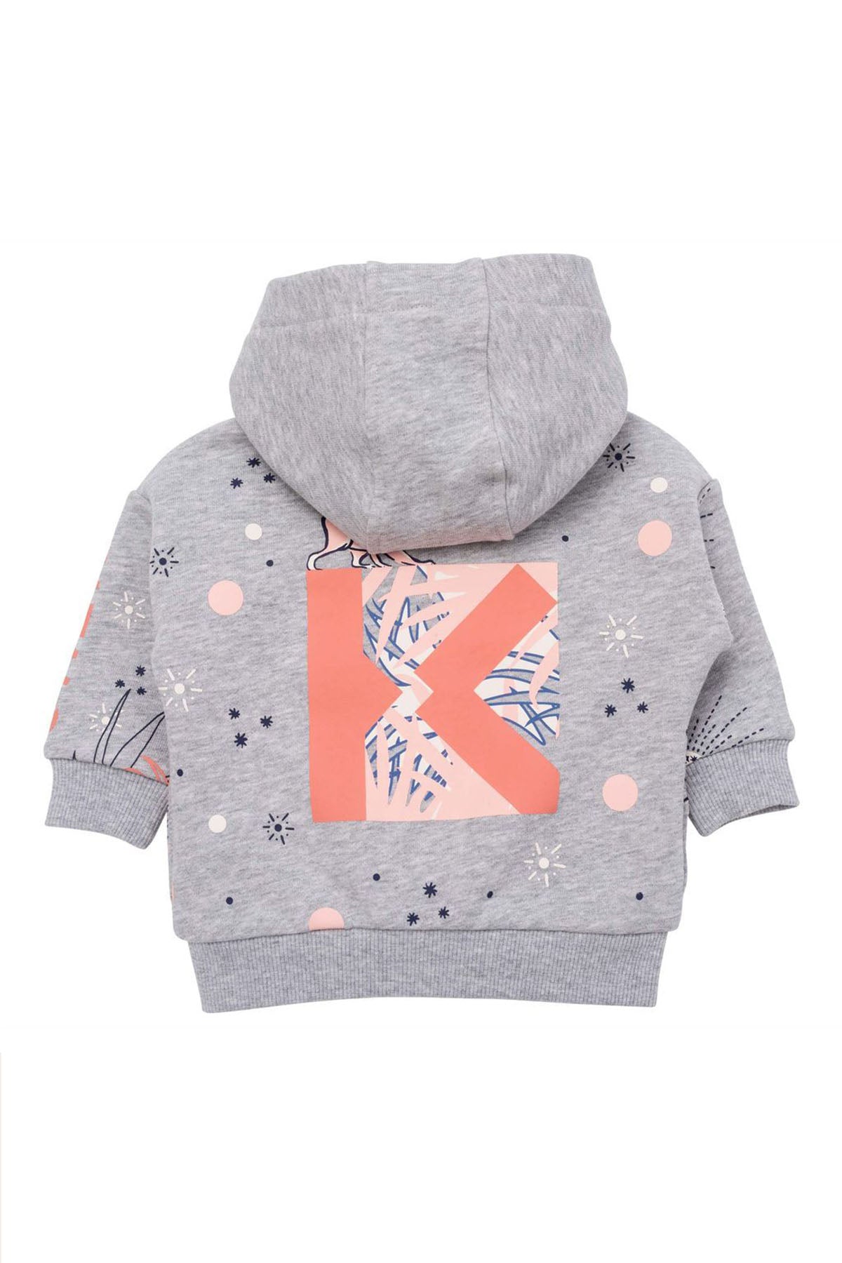 Kenzo Kids 12 Aylık Kız Bebek Logolu Sweatshirt Ceket-Libas Trendy Fashion Store