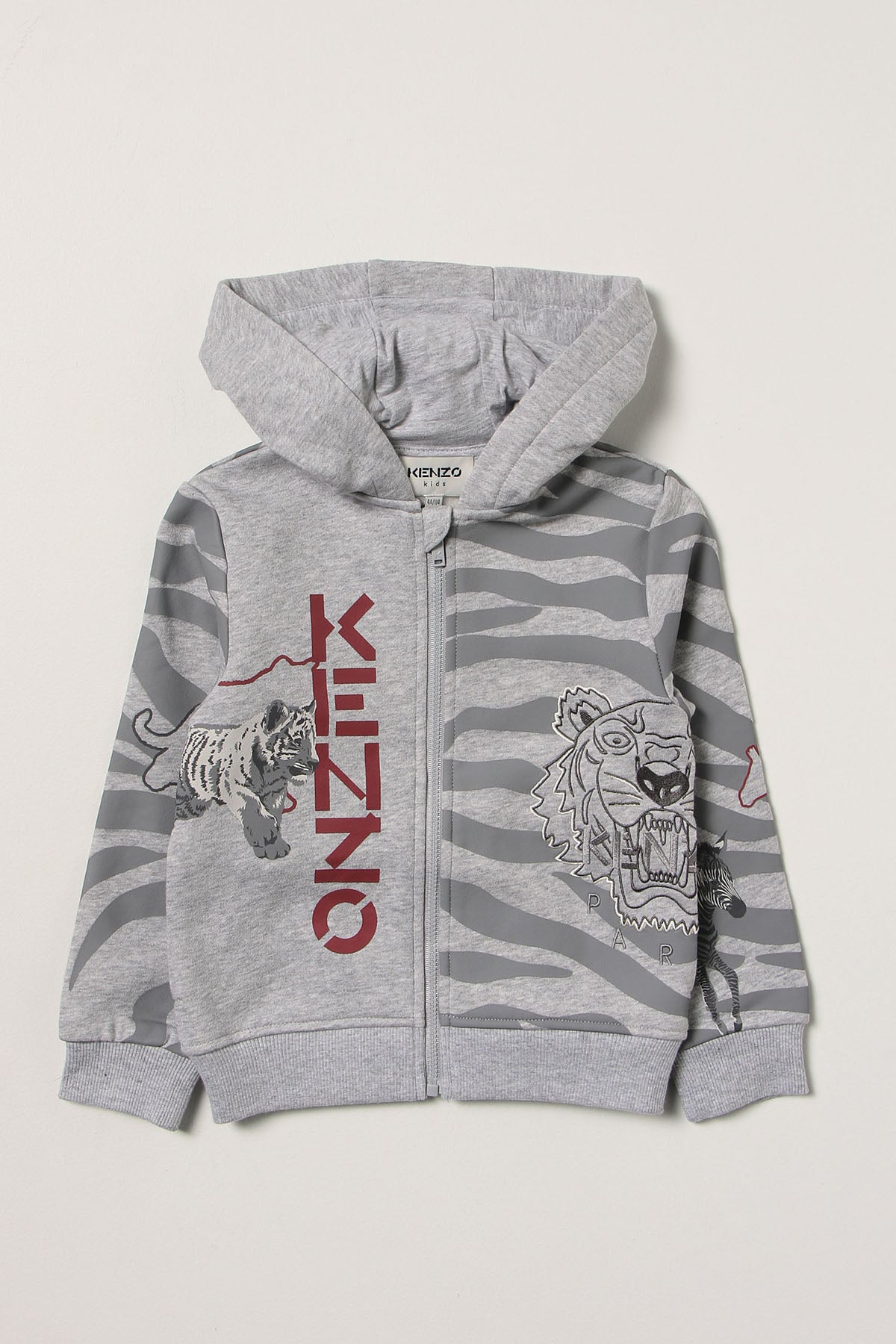 Kenzo Kids 12 Aylık Erkek Bebek Logolu Sweatshirt Ceket-Libas Trendy Fashion Store