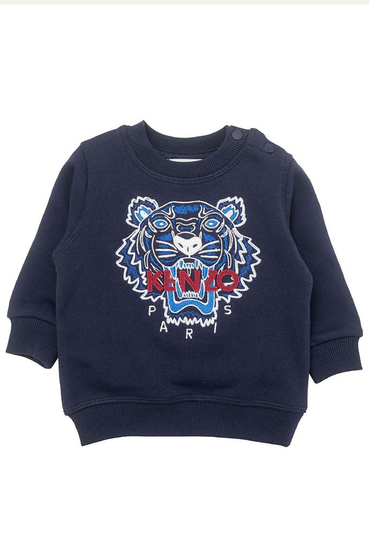 Kenzo Kids 2 Yaş Erkek Çocuk Kaplan Logolu Sweatshirt-Libas Trendy Fashion Store