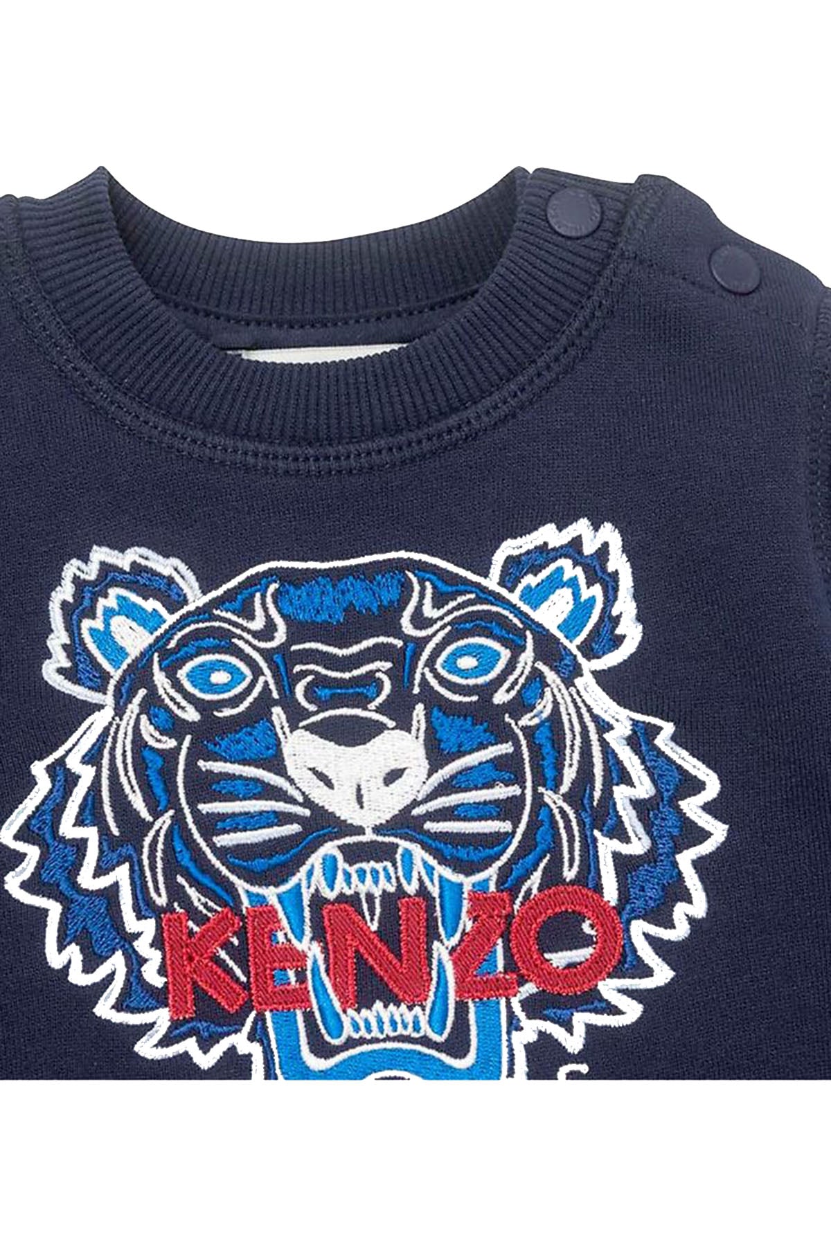 Kenzo Kids 12 Aylık Erkek Bebek Kaplan Logolu Sweatshirt-Libas Trendy Fashion Store