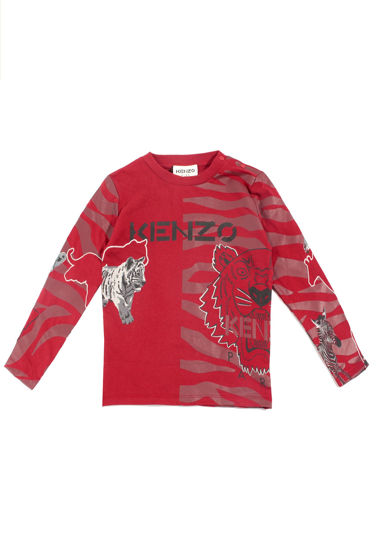 Kenzo Kids 12 Aylık Erkek Bebek Logolu Uzun Kollu T-shirt-Libas Trendy Fashion Store