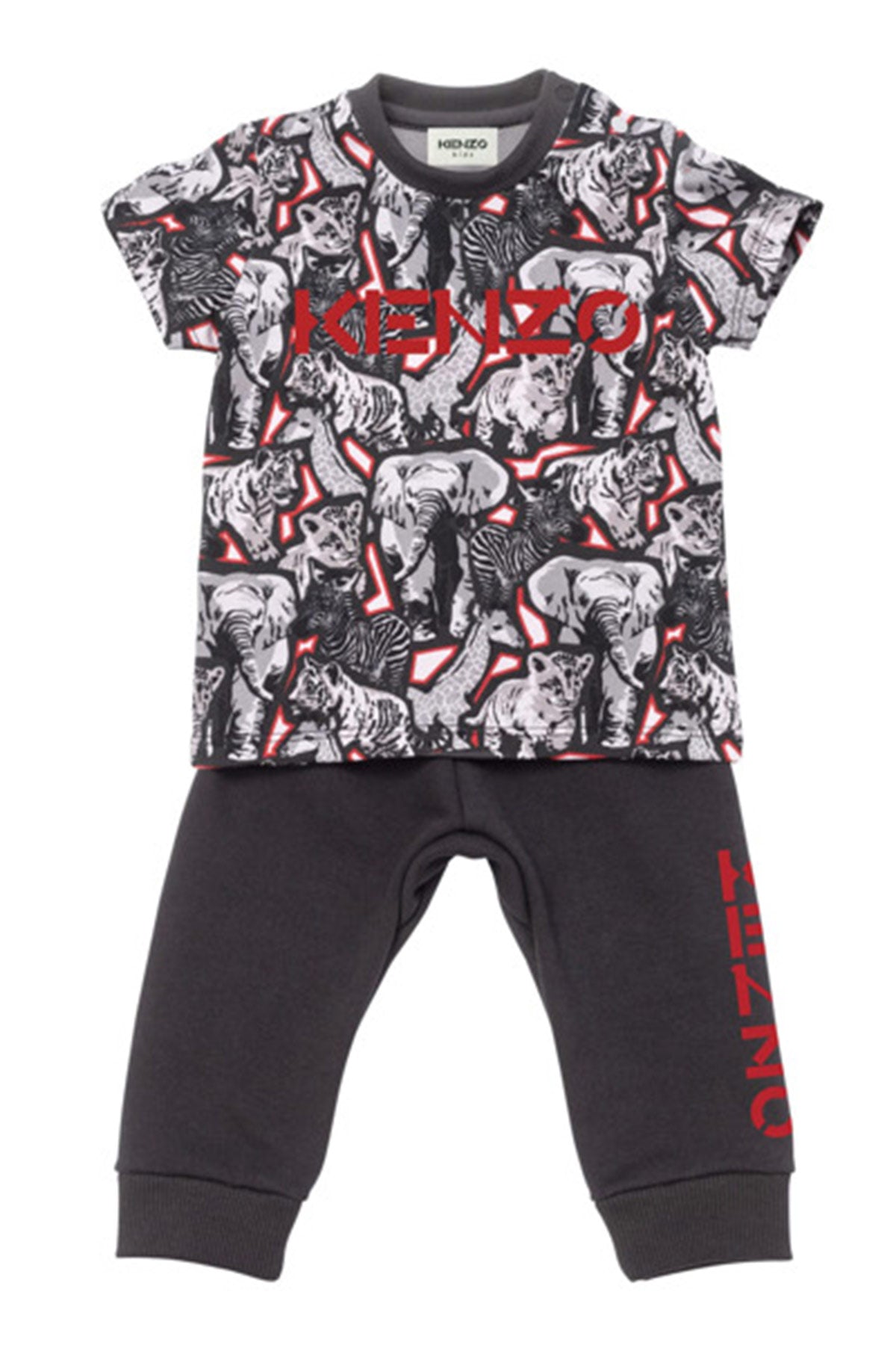 Kenzo Kids 2-3 Yaş Erkek Çocuk T-shirt Eşofman Altı Takımı-Libas Trendy Fashion Store