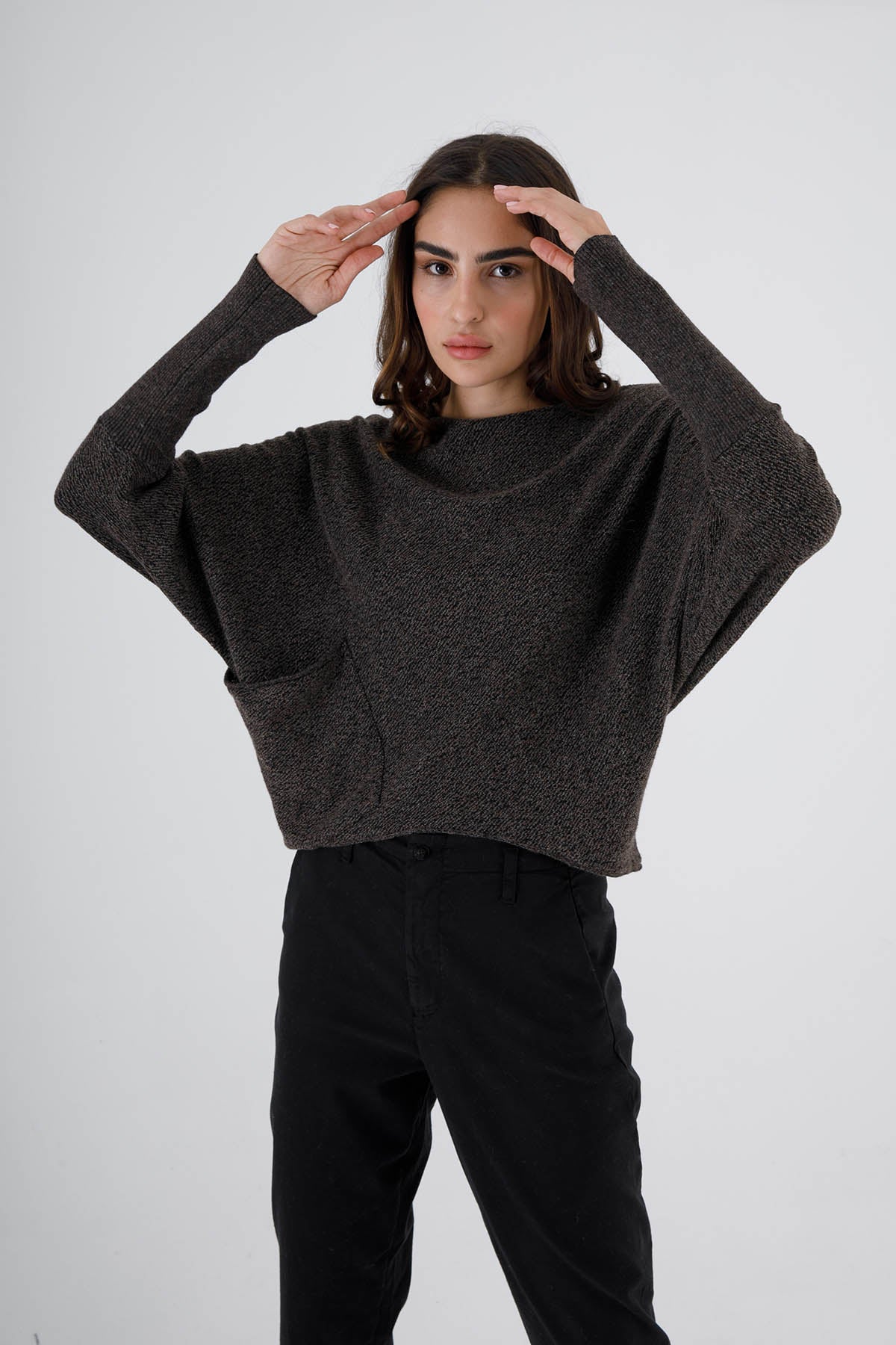 Transit Yuvarlak Yaka Yün Triko-Libas Trendy Fashion Store