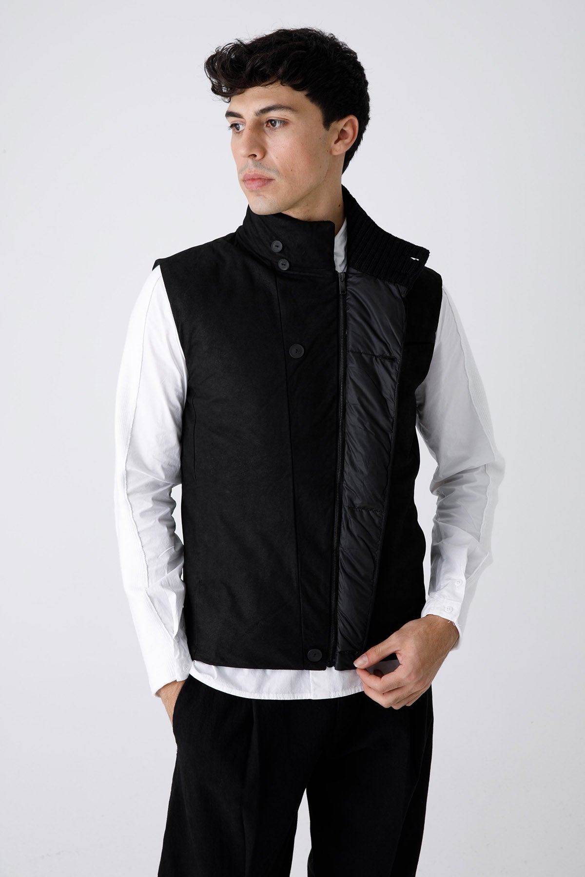 Transit Dolgulu Deri Yelek-Libas Trendy Fashion Store