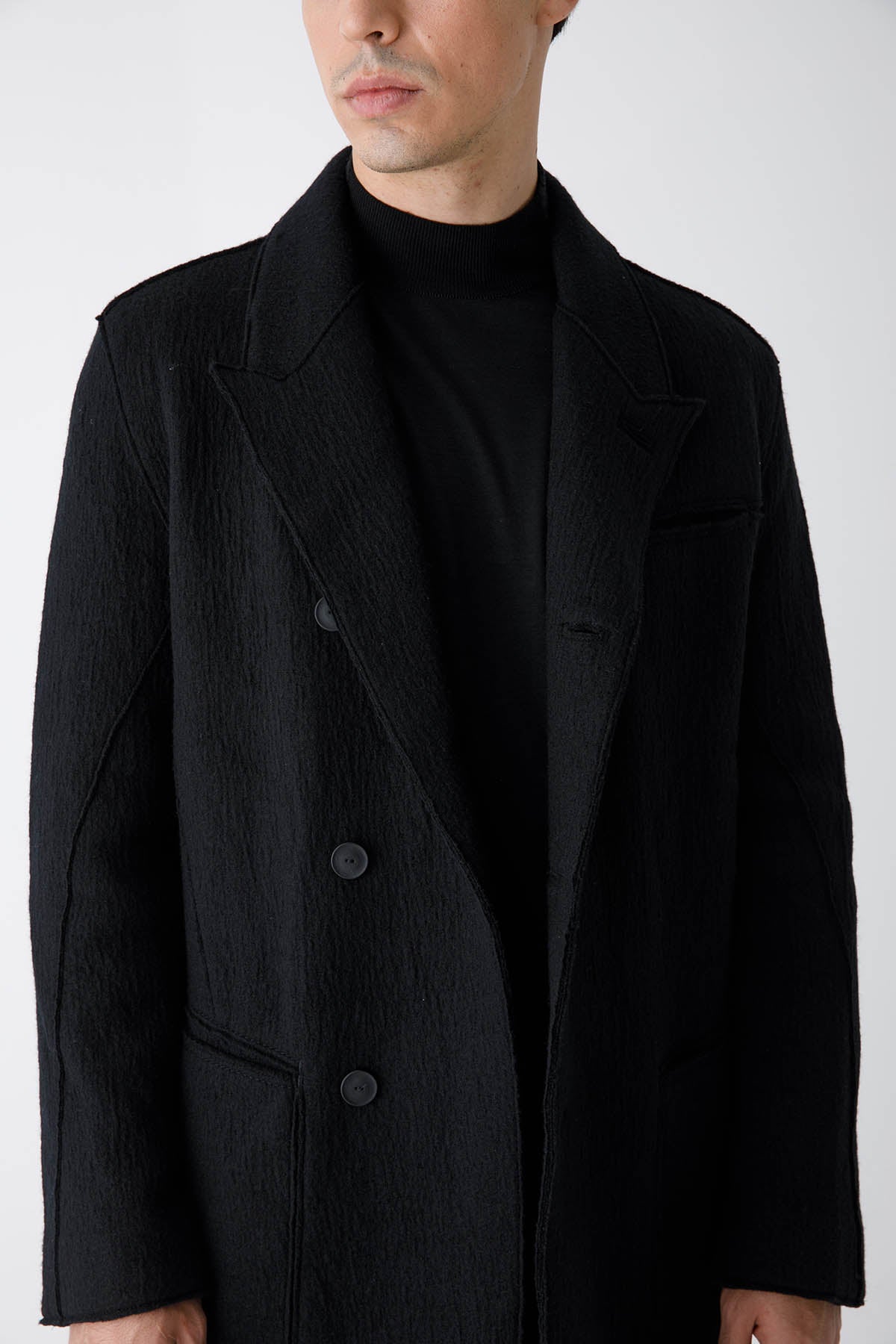 Transit Kruvaze Yün Kaban-Libas Trendy Fashion Store