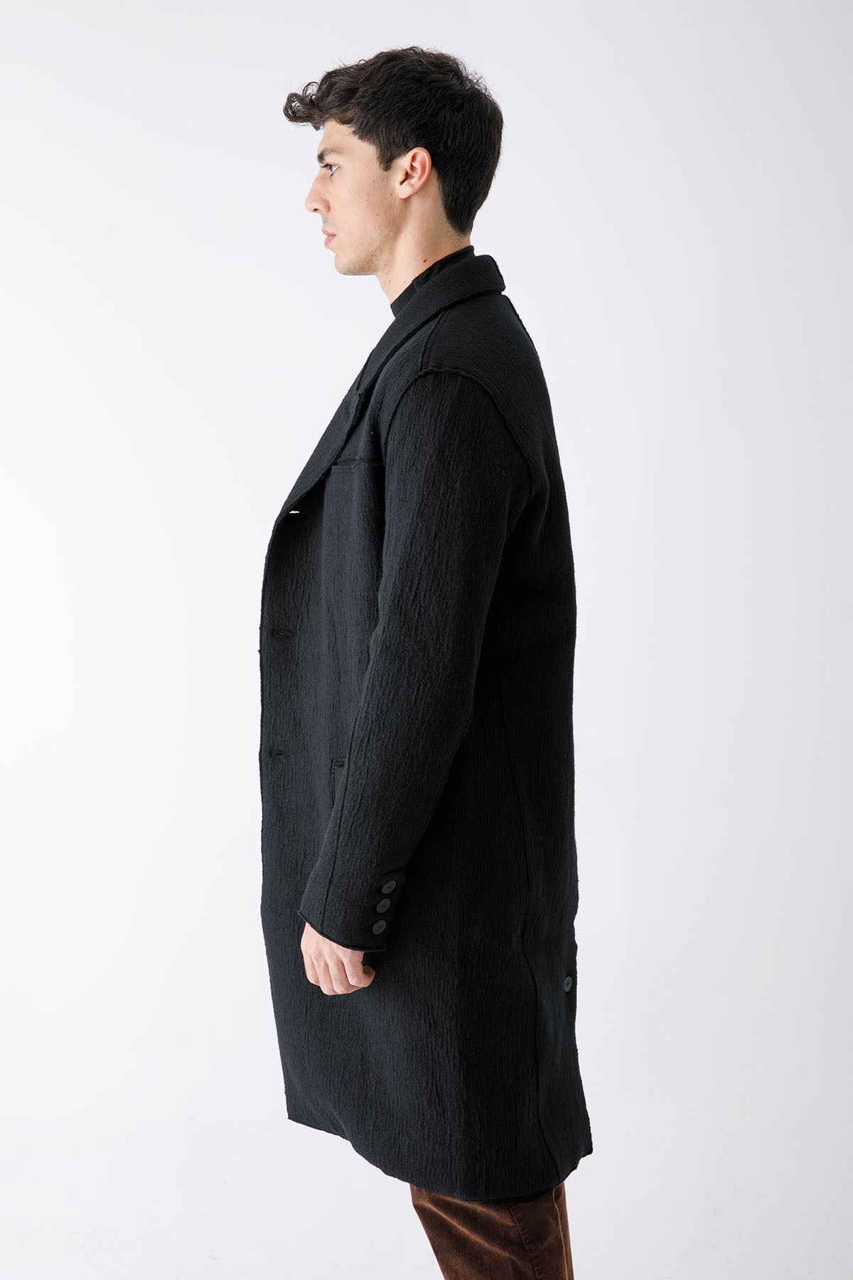 Transit Kruvaze Yün Kaban-Libas Trendy Fashion Store