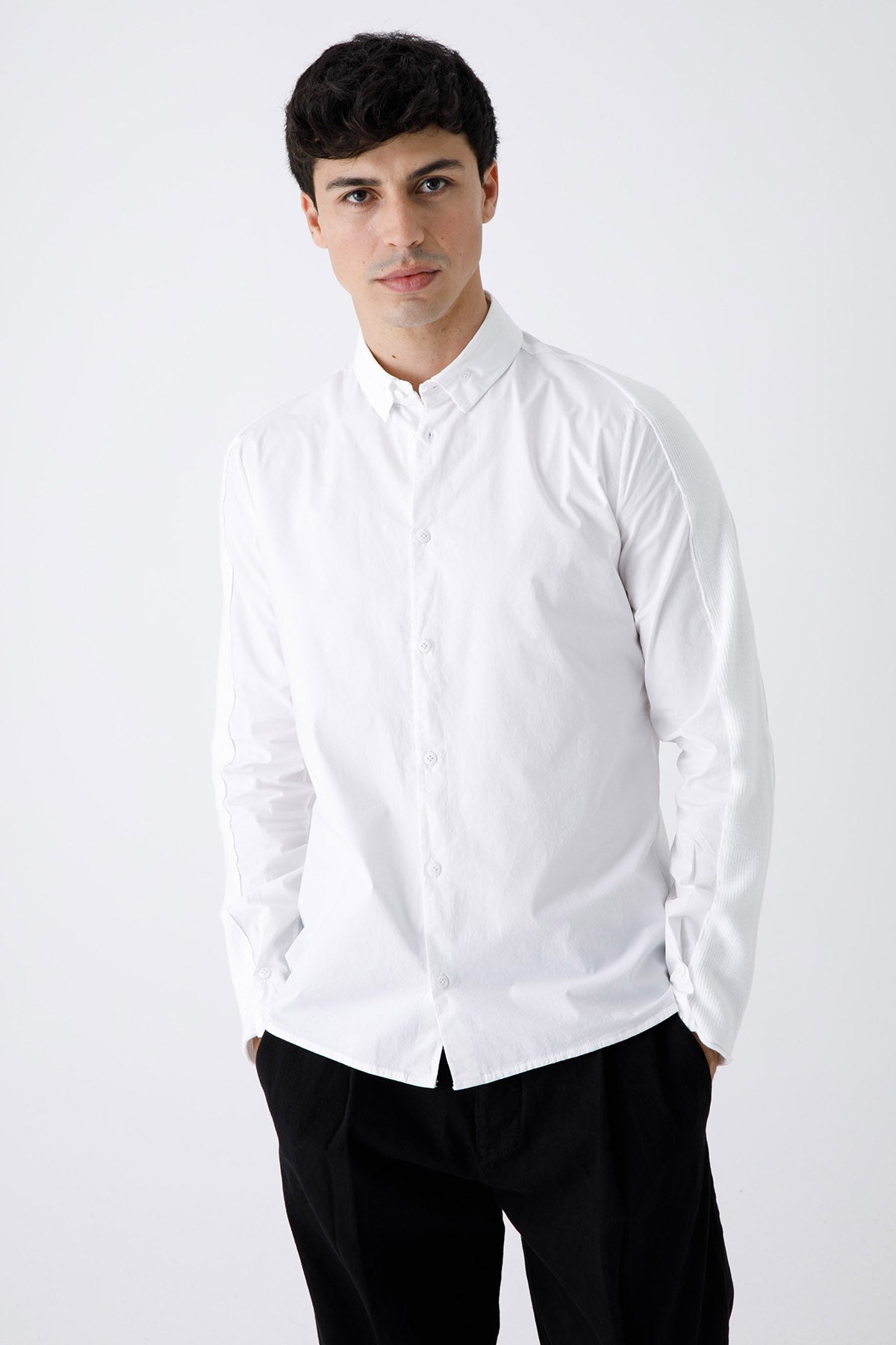 Transit Düğmeli Yaka Streç Gömlek-Libas Trendy Fashion Store