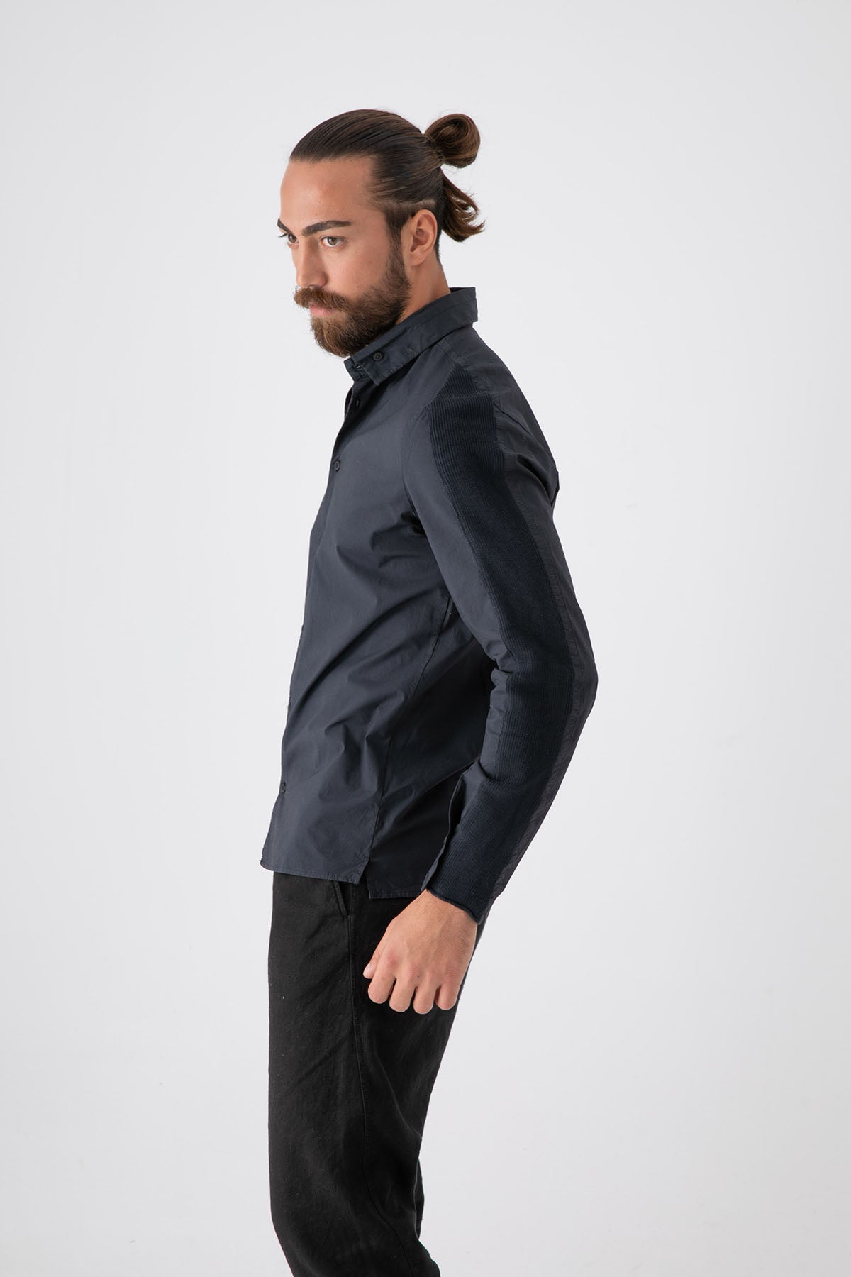 Transit Düğmeli Yaka Streç Gömlek-Libas Trendy Fashion Store