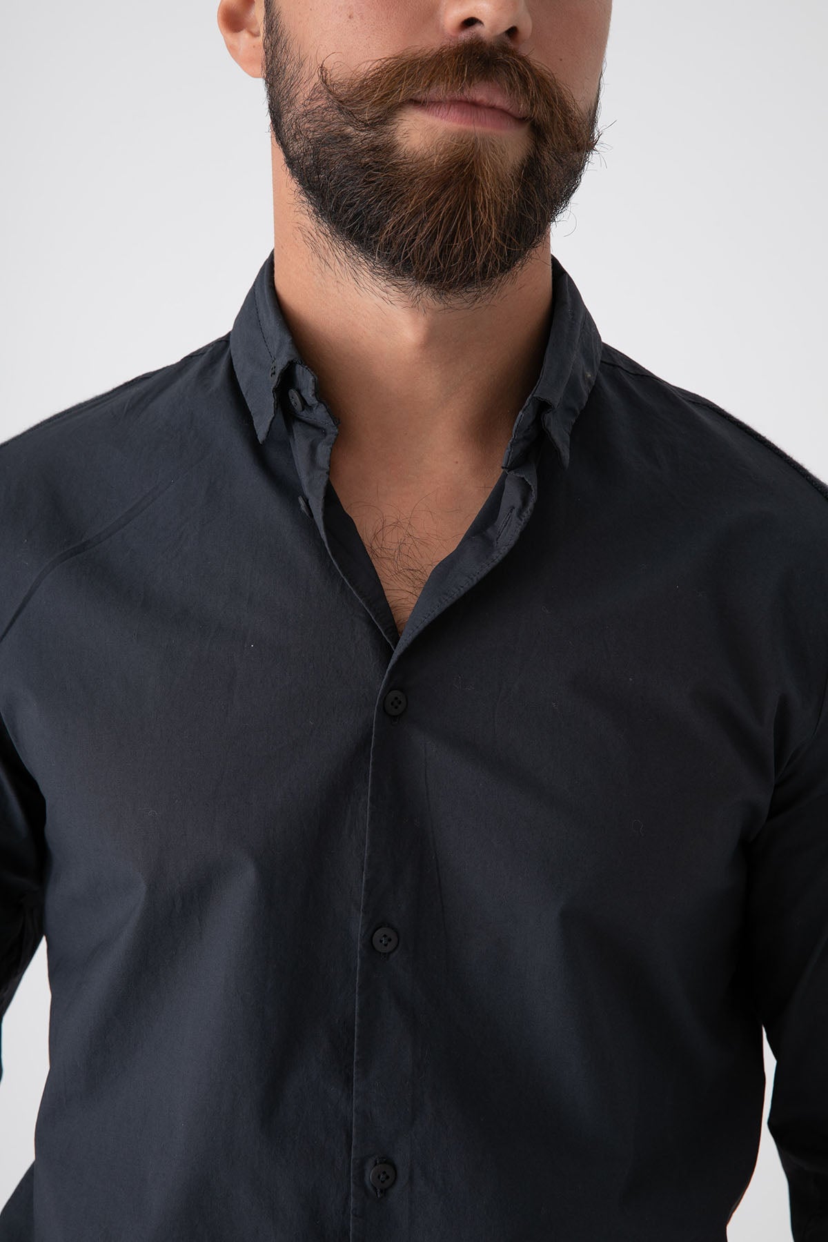 Transit Düğmeli Yaka Streç Gömlek-Libas Trendy Fashion Store