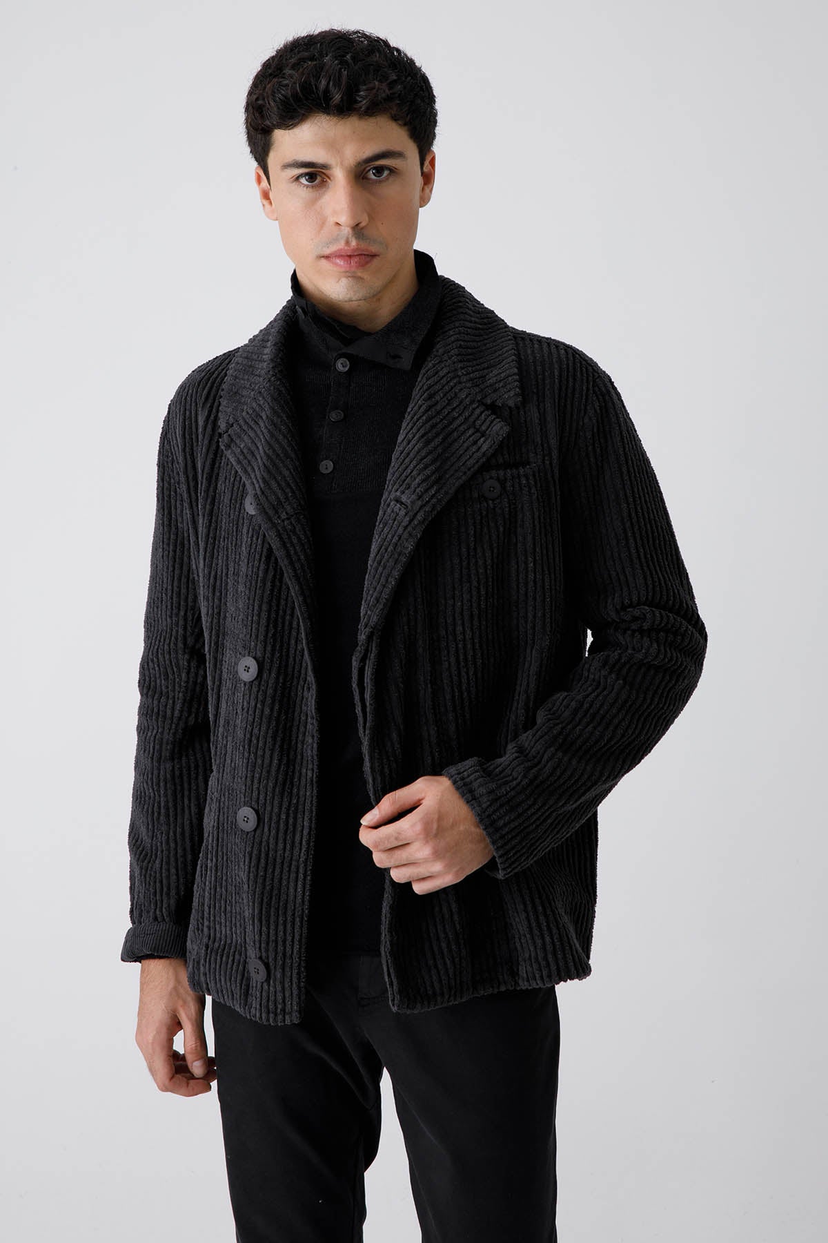 Transit Fitilli Kadife Ceket-Libas Trendy Fashion Store