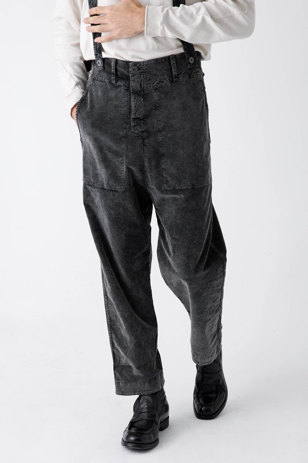 Transit Yüksek Bel Kadife Askılı Pantolon-Libas Trendy Fashion Store